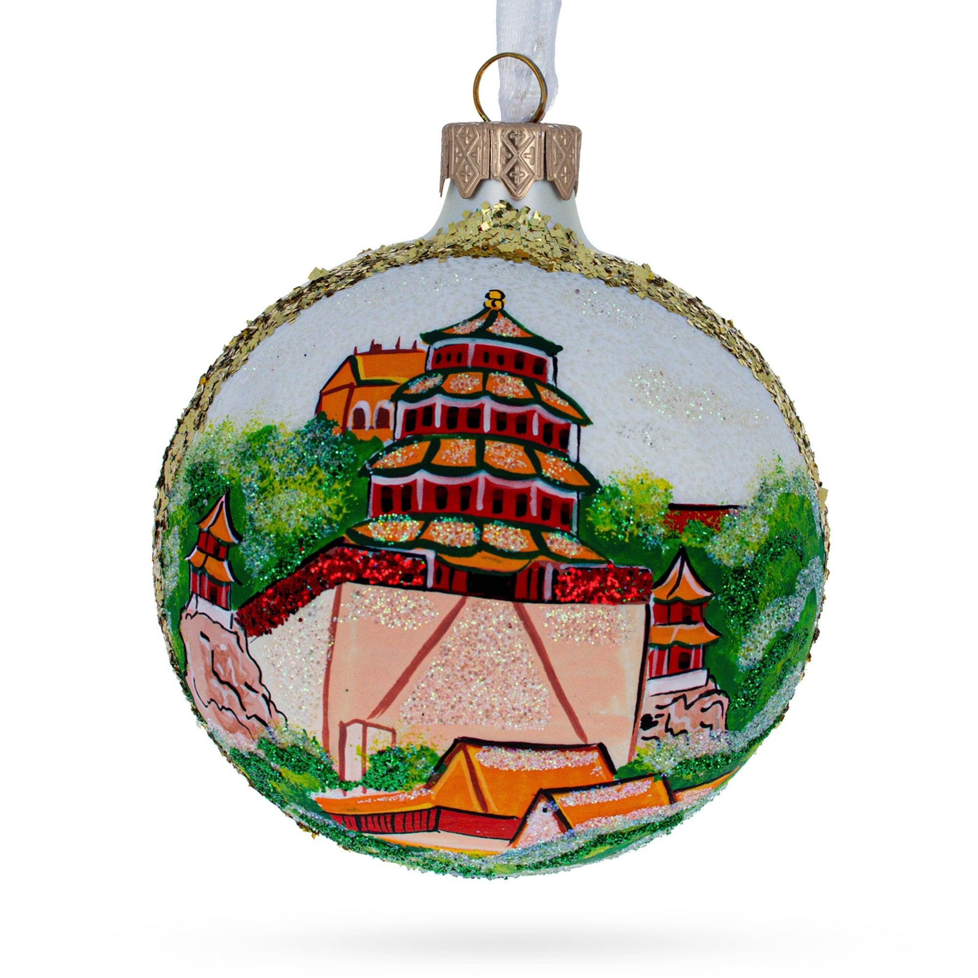 Summer Palace (yiheyuan), Beijing, China Glass Ball Christmas Ornament 3.25 Inches