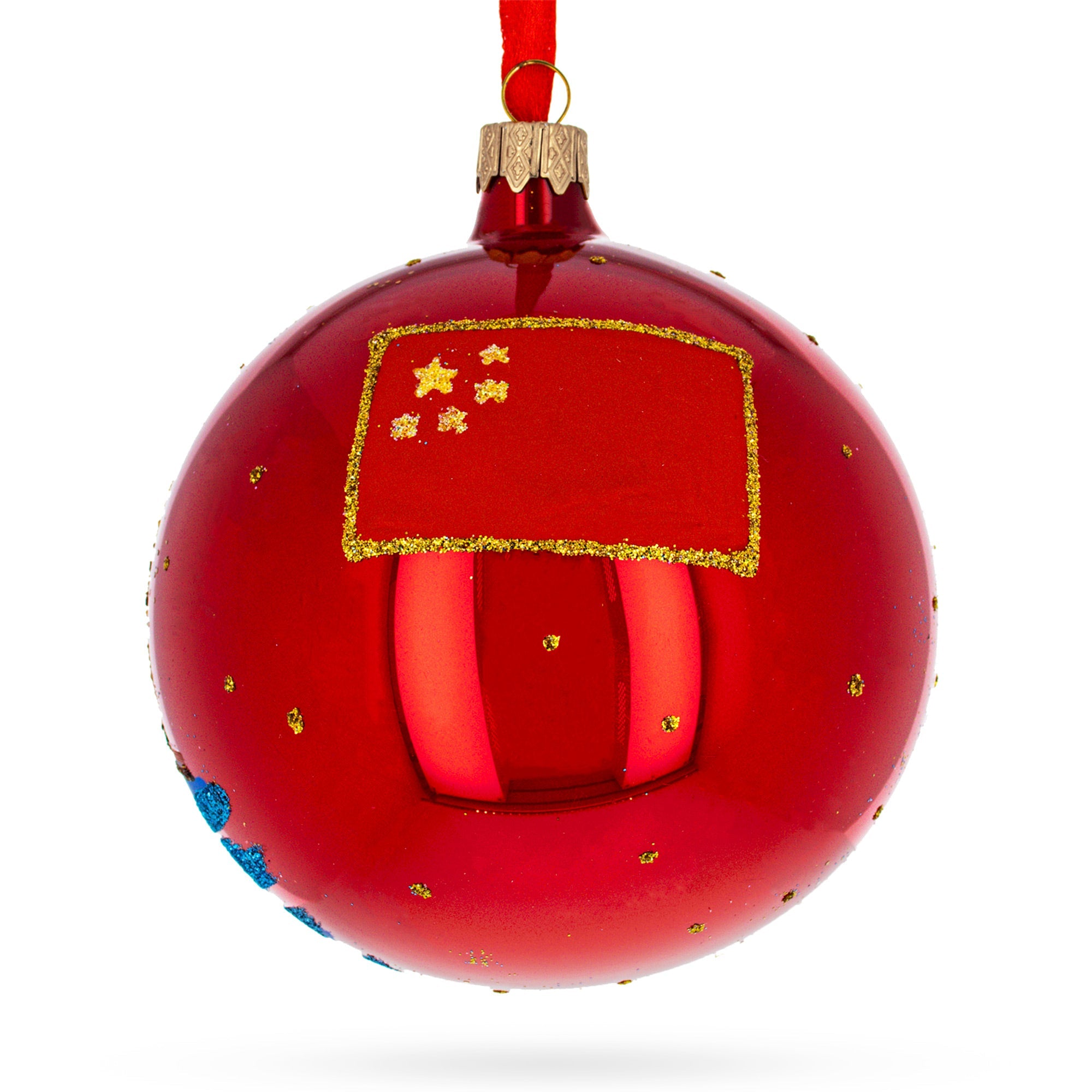 The Bund (wai Tan), Shanghai, China Glass Ball Christmas Ornament 4 Inches