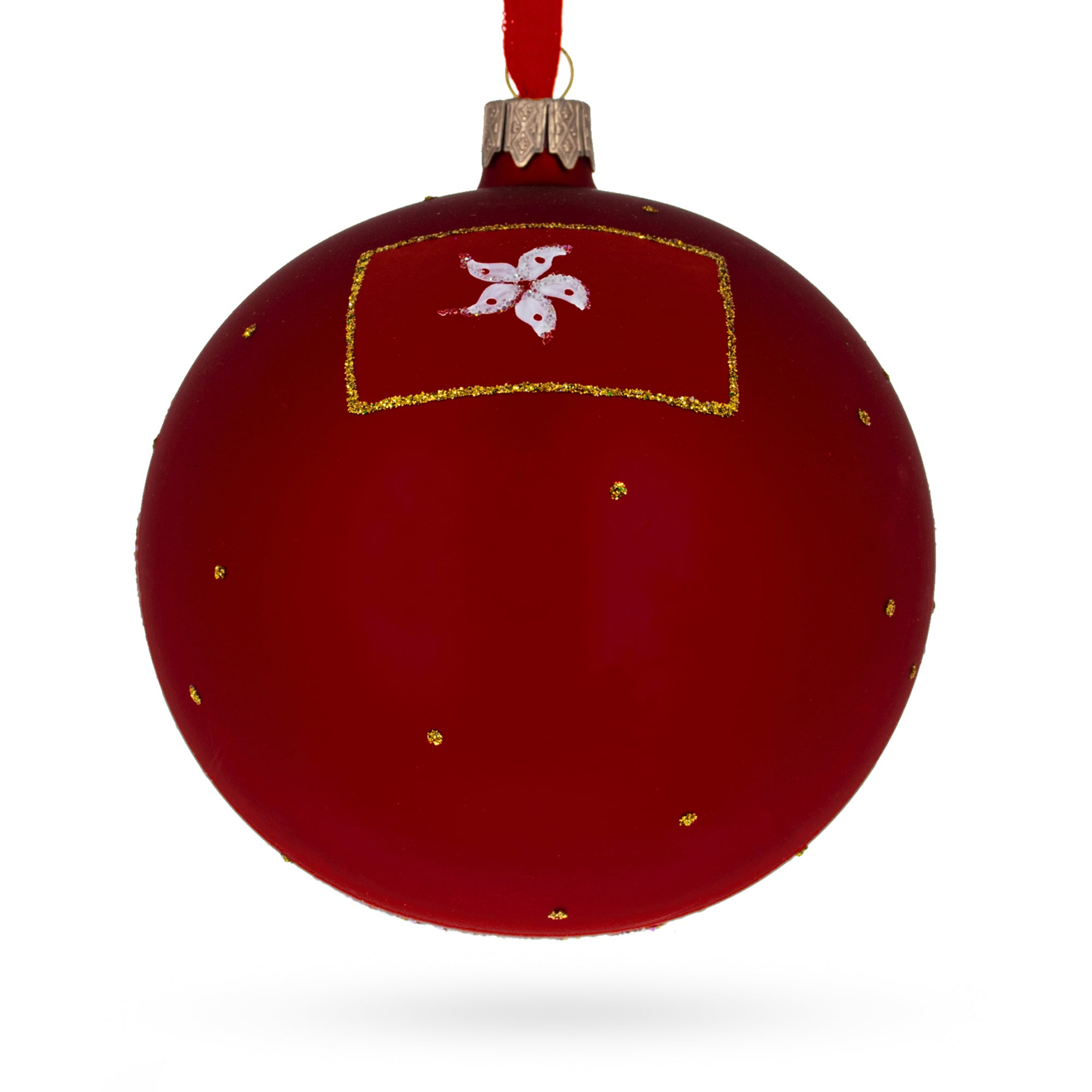 Star Ferry, Hong Kong Glass Ball Christmas Ornament 4 Inches