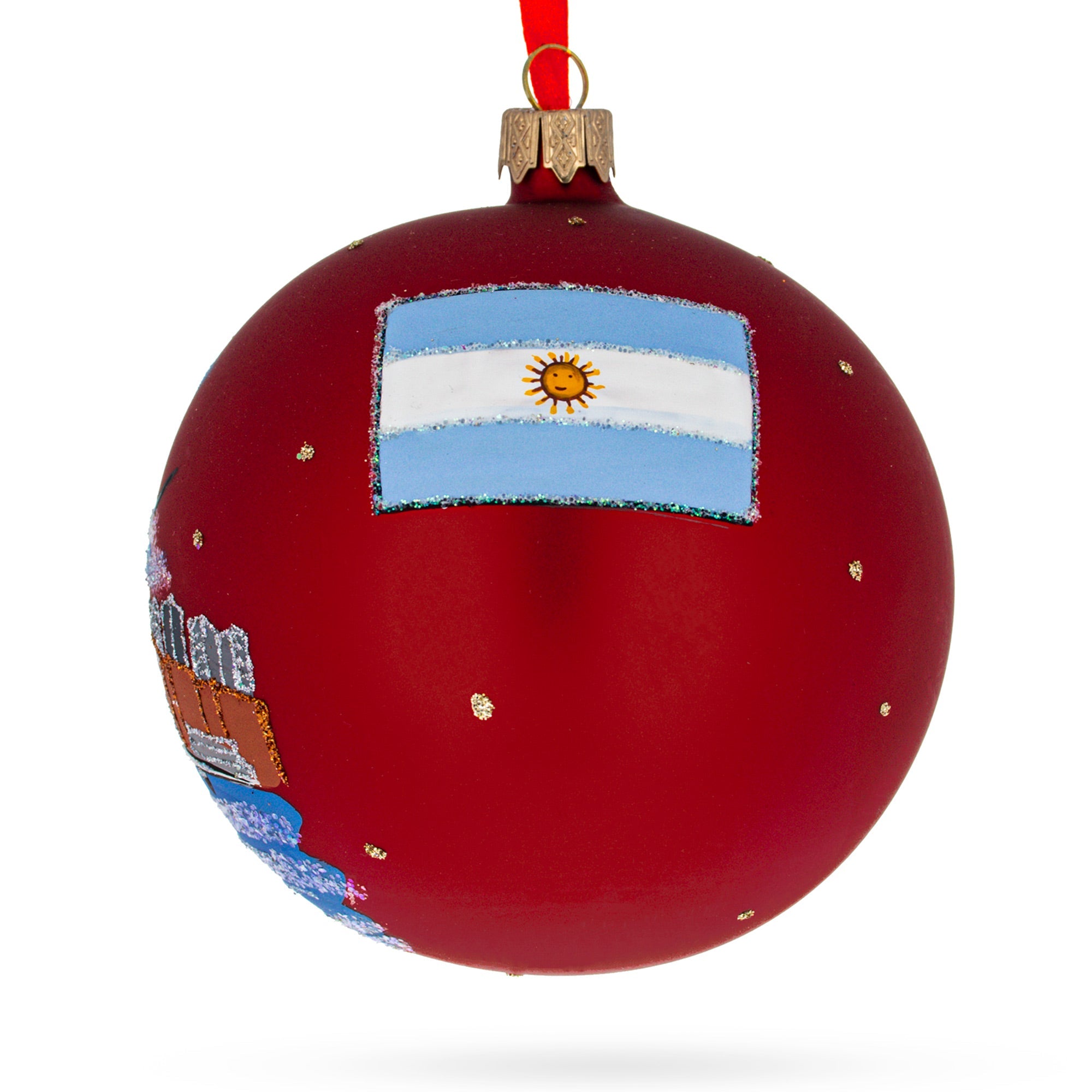 Puerto Madero, Buenos Aires, Argentina Glass Ball Christmas Ornament 4 Inches