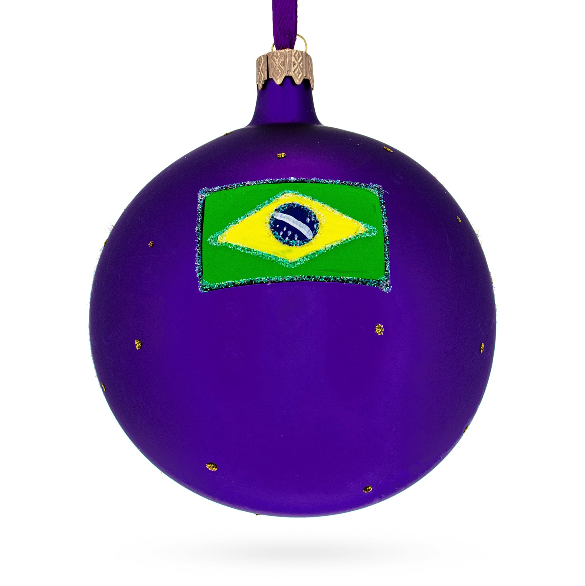 Parque Ibirapuera, Sao Paulo,  Brazil Glass Ball Christmas Ornament 4 Inches