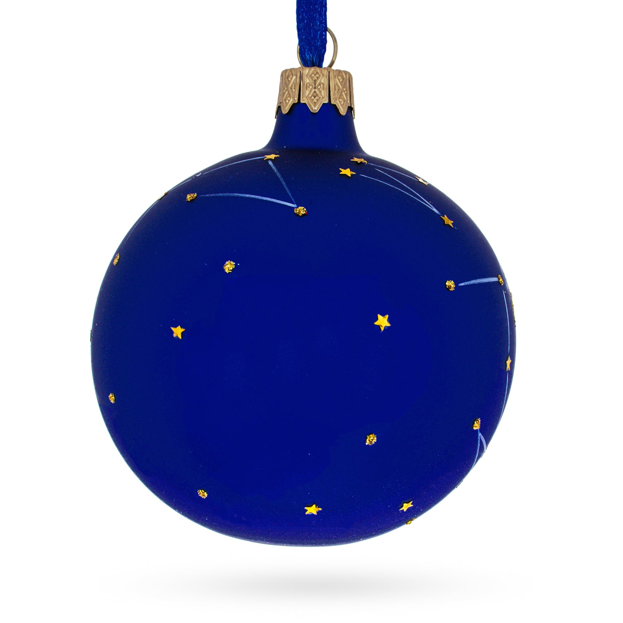 Virgo The Virgin: Zodiac Horoscope Sign Blown Glass Ball Christmas Ornament 3.25 Inches