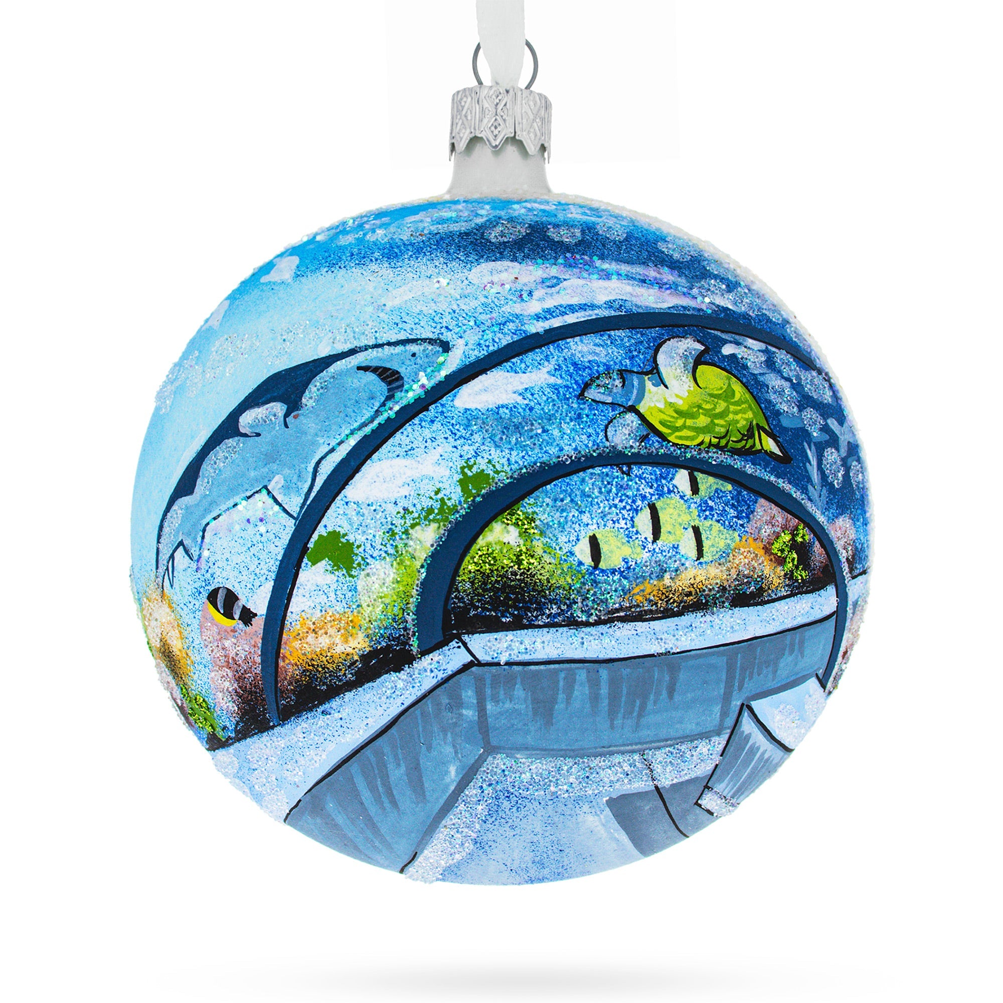 Ripley's Aquarium, Toronto, Canada Glass Ball Christmas Ornament 4 Inches