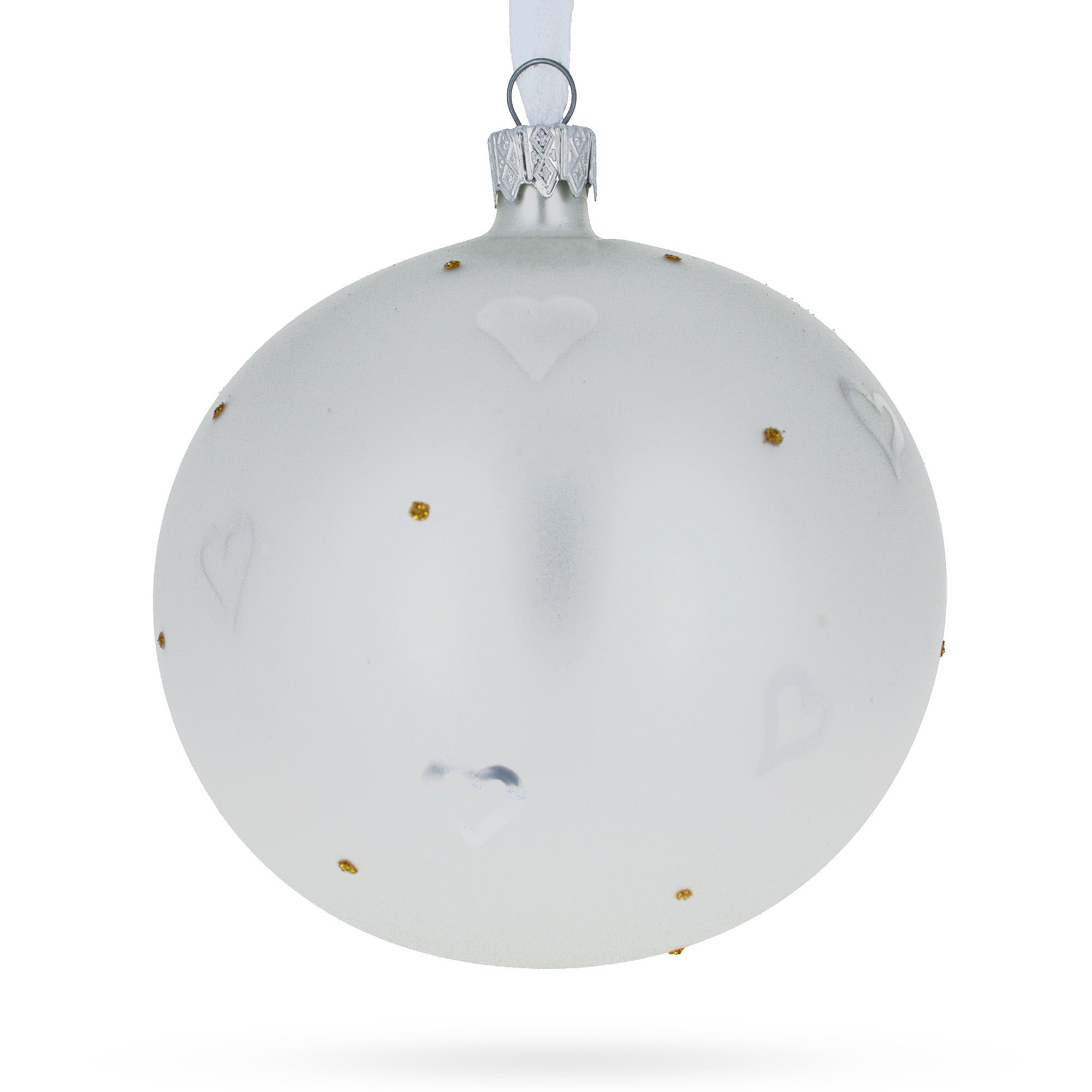 Anticipating Joy: Mother-to-be Blown Glass Ball Christmas Ornament 4 Inches