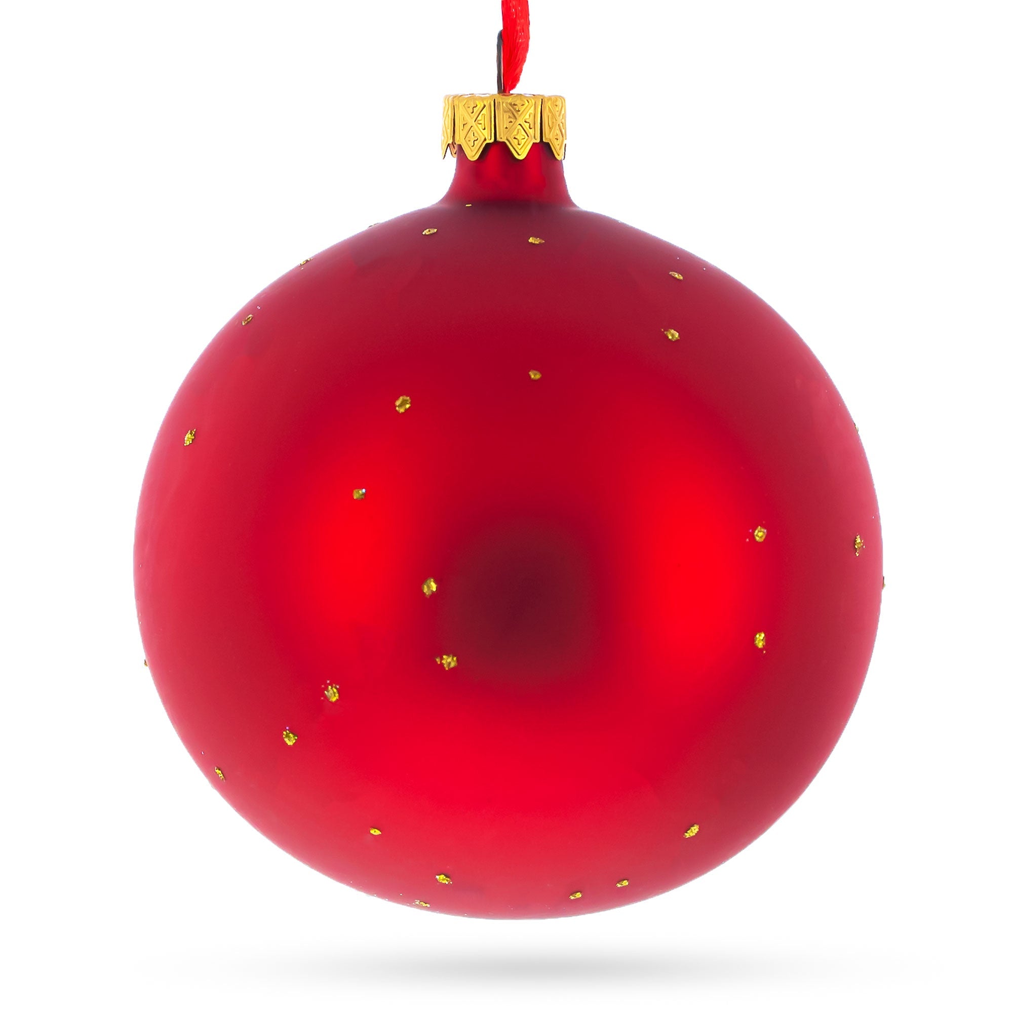 Playful Creativity: Building Blocks House Blown Glass Ball Christmas Ornament 4 Inches