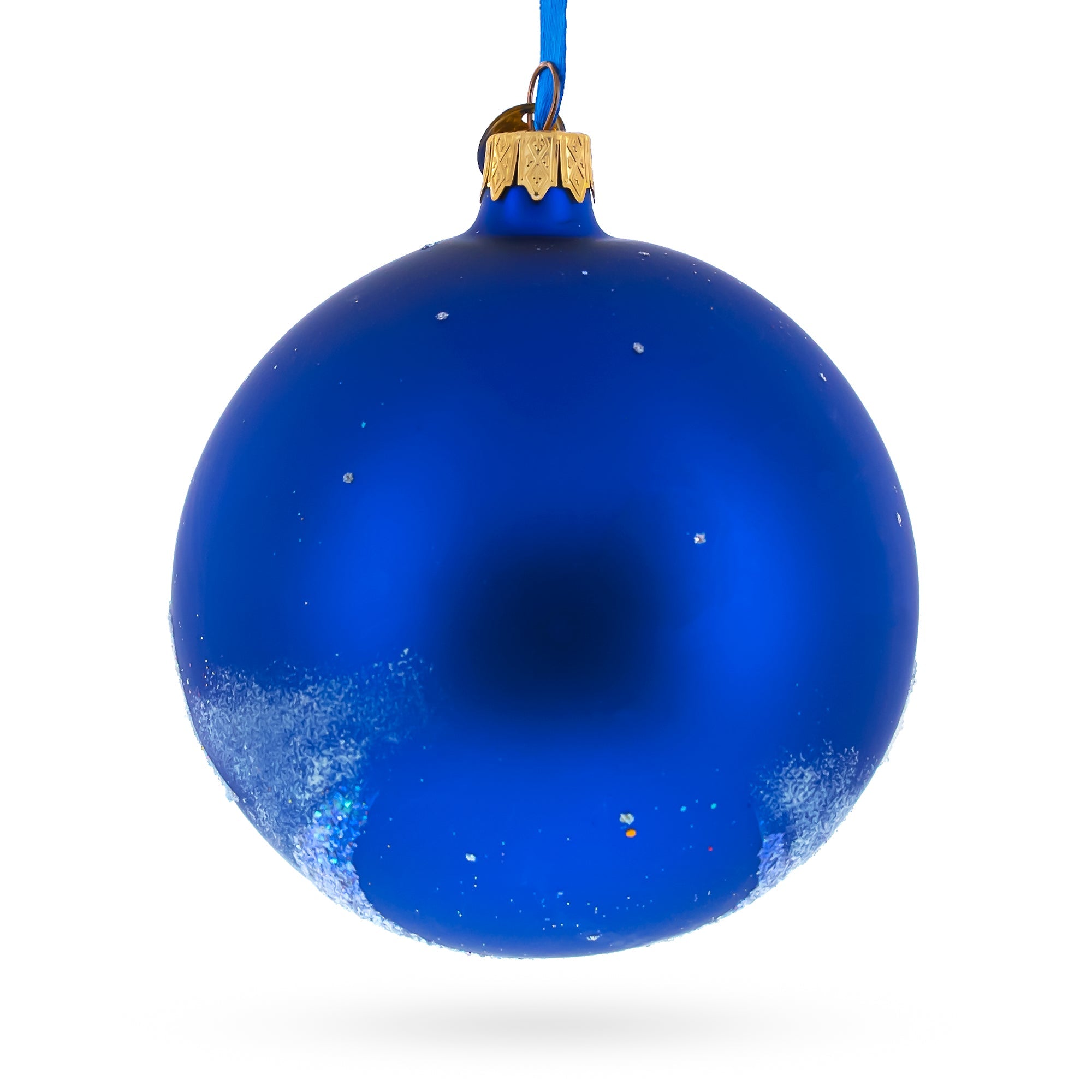 Adventure Awaits: Colorful Kayaks Blown Glass Ball Christmas Ornament 4 Inches