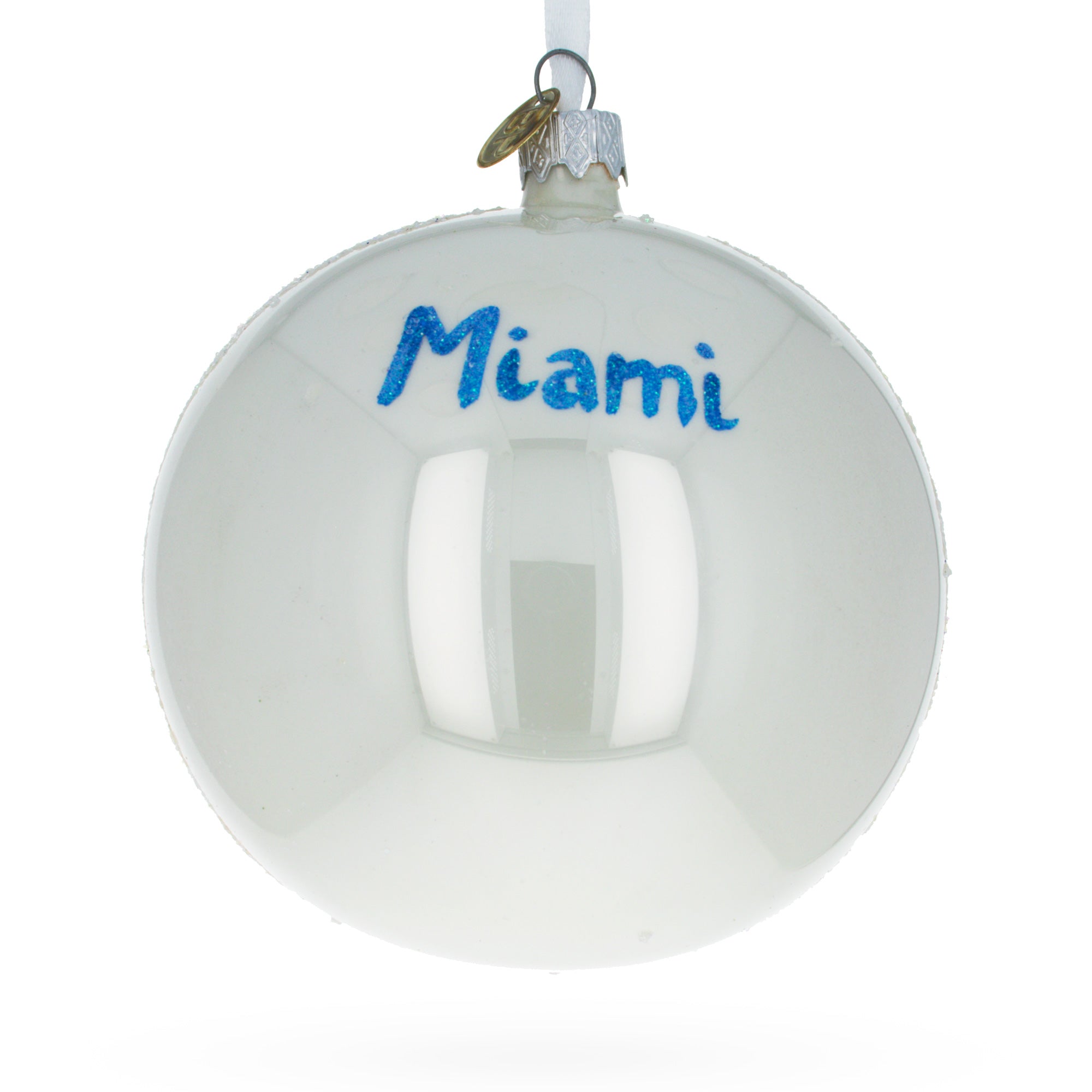 Wynwood Walls, Miami, Florida Glass Ball Christmas Ornament 4 Inches