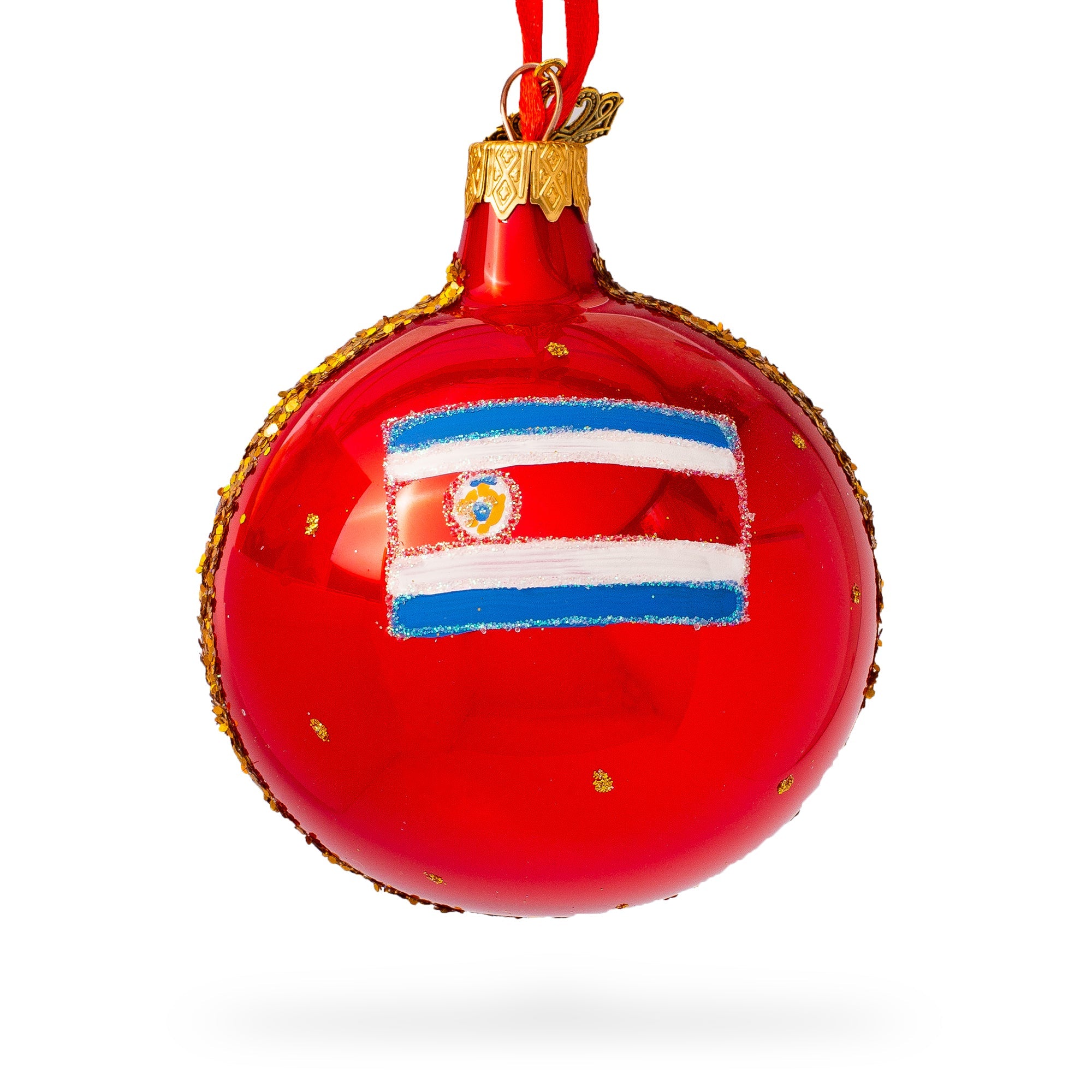 National Theater San Jose, Costa Rica Glass Ball Christmas Ornament 3.25 Inches