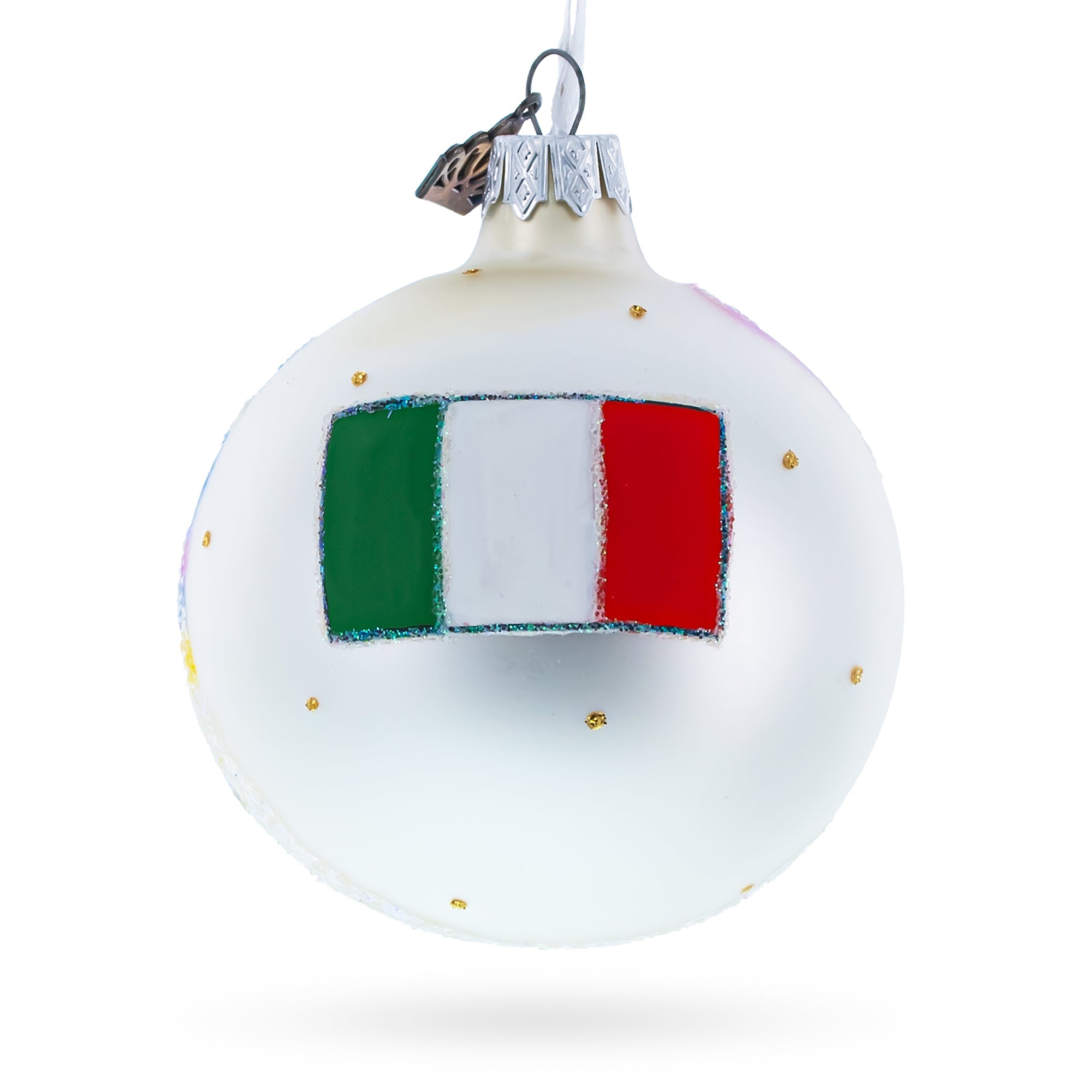 The Leaning Tower Of Pisa, Italy Glass Ball Christmas Ornament 3.25 Inches