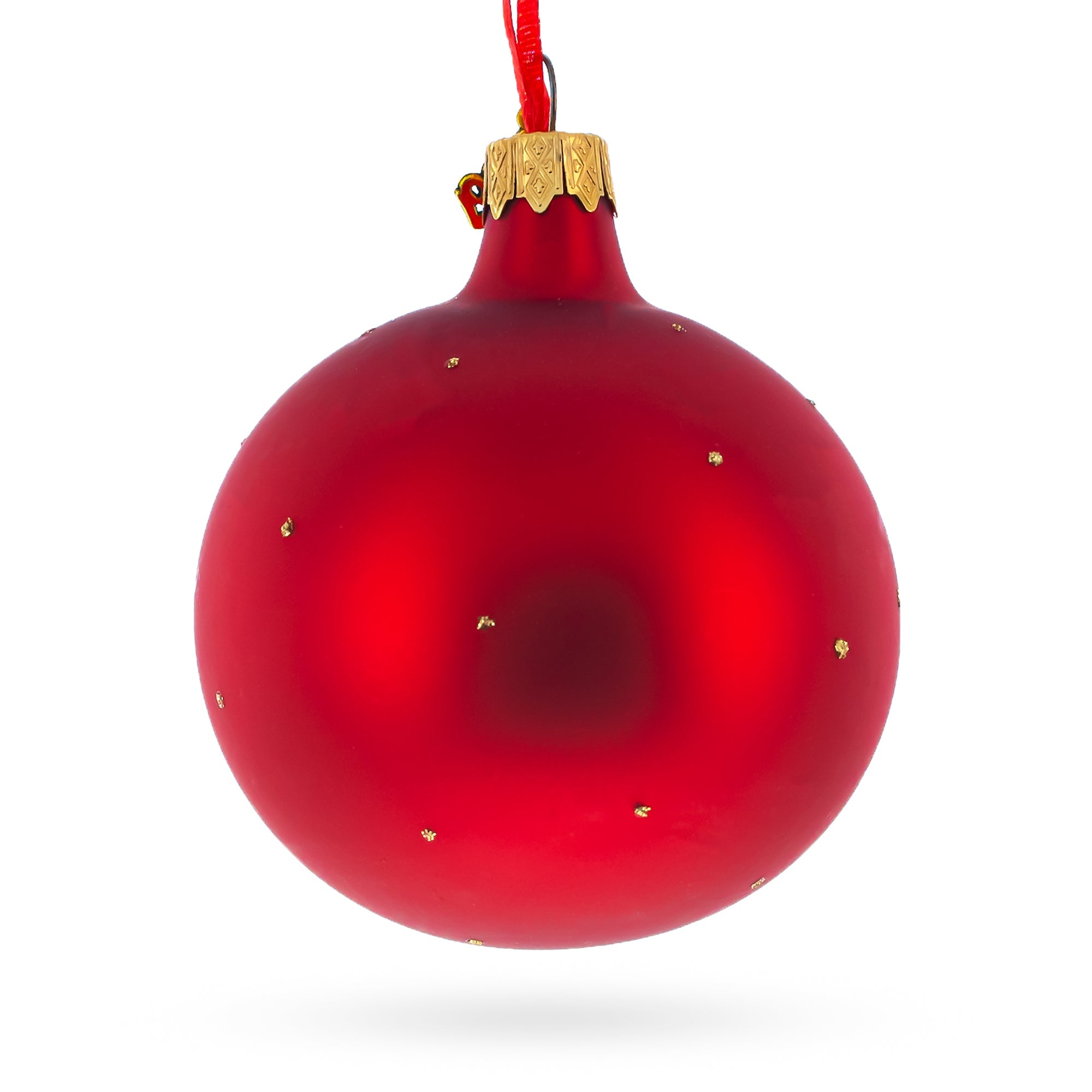 Treasures Of Wealth: Gold Bars And Coins Blown Glass Ball Christmas Ornament 3.25 Inches