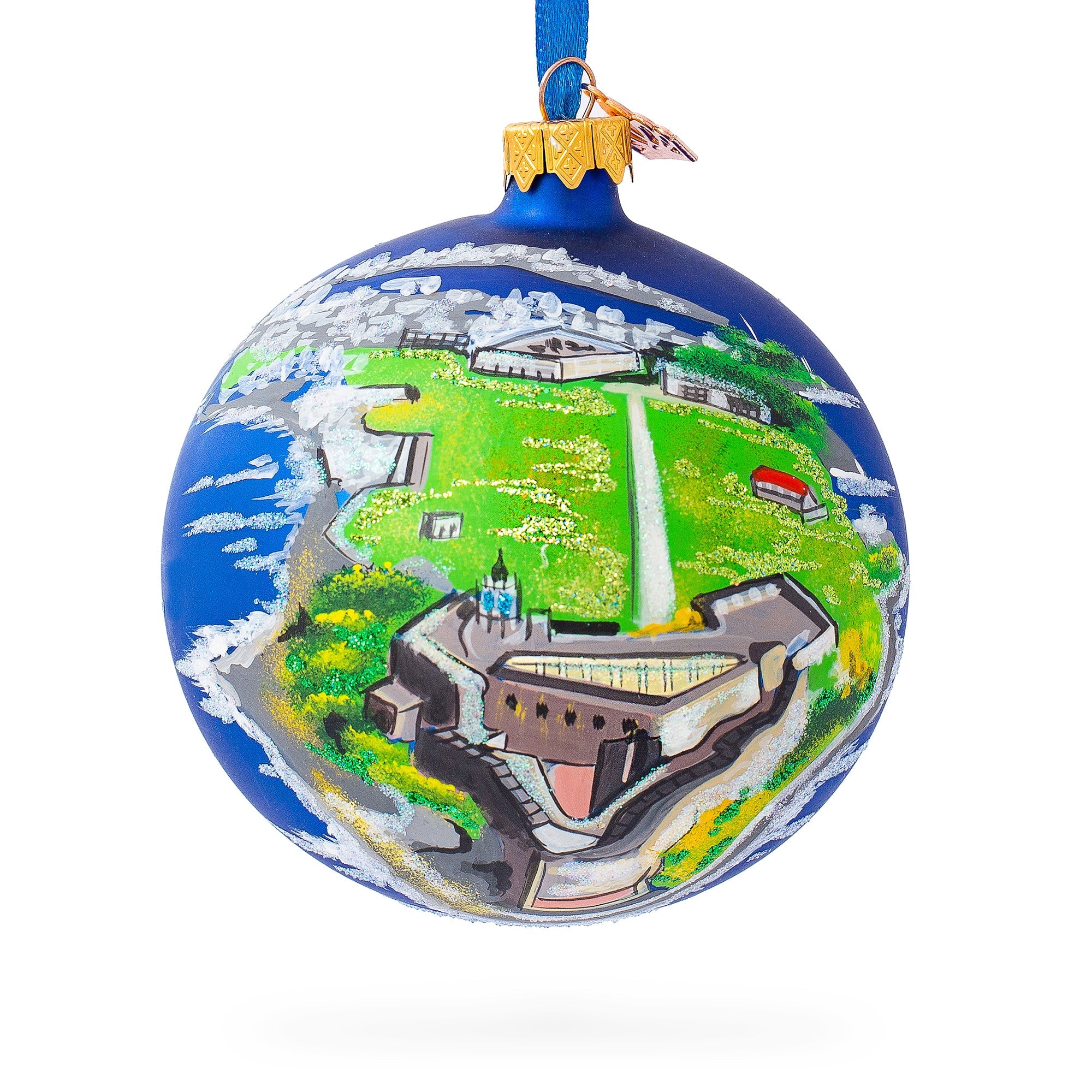 Castillo San Felipe Del Morro, San Juan, Puerto Rico Glass Ball Christmas Ornament 4 Inches