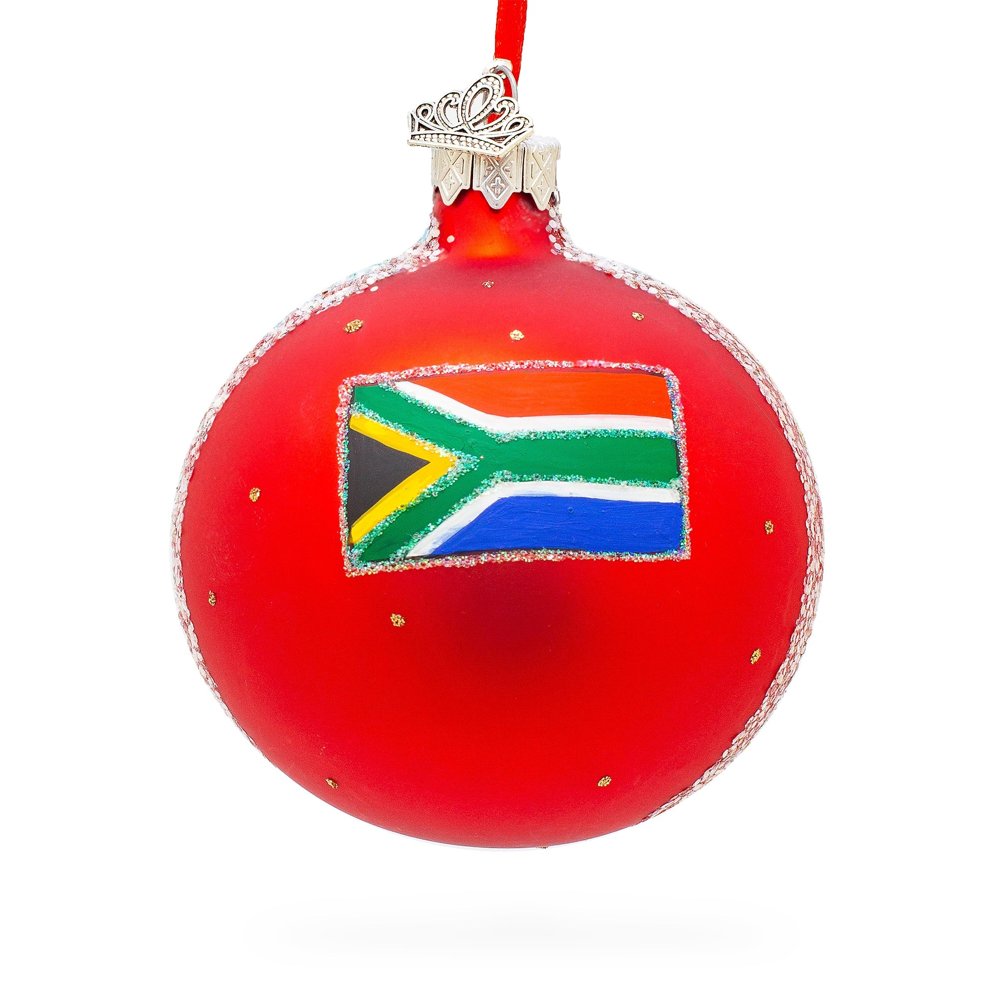 Table Mountain Aerial Cableway, Cape Town, South Africa Glass Ball Christmas Ornament 3.25 Inches