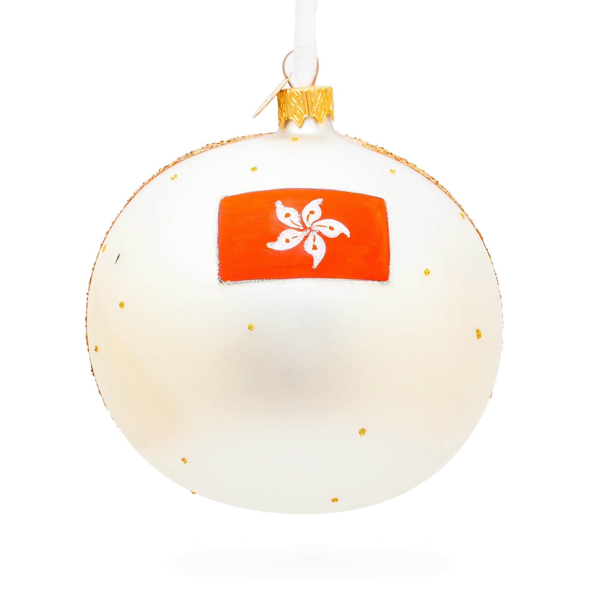 Victoria Peak, Hong Kong Glass Ball Christmas Ornament 4 Inches