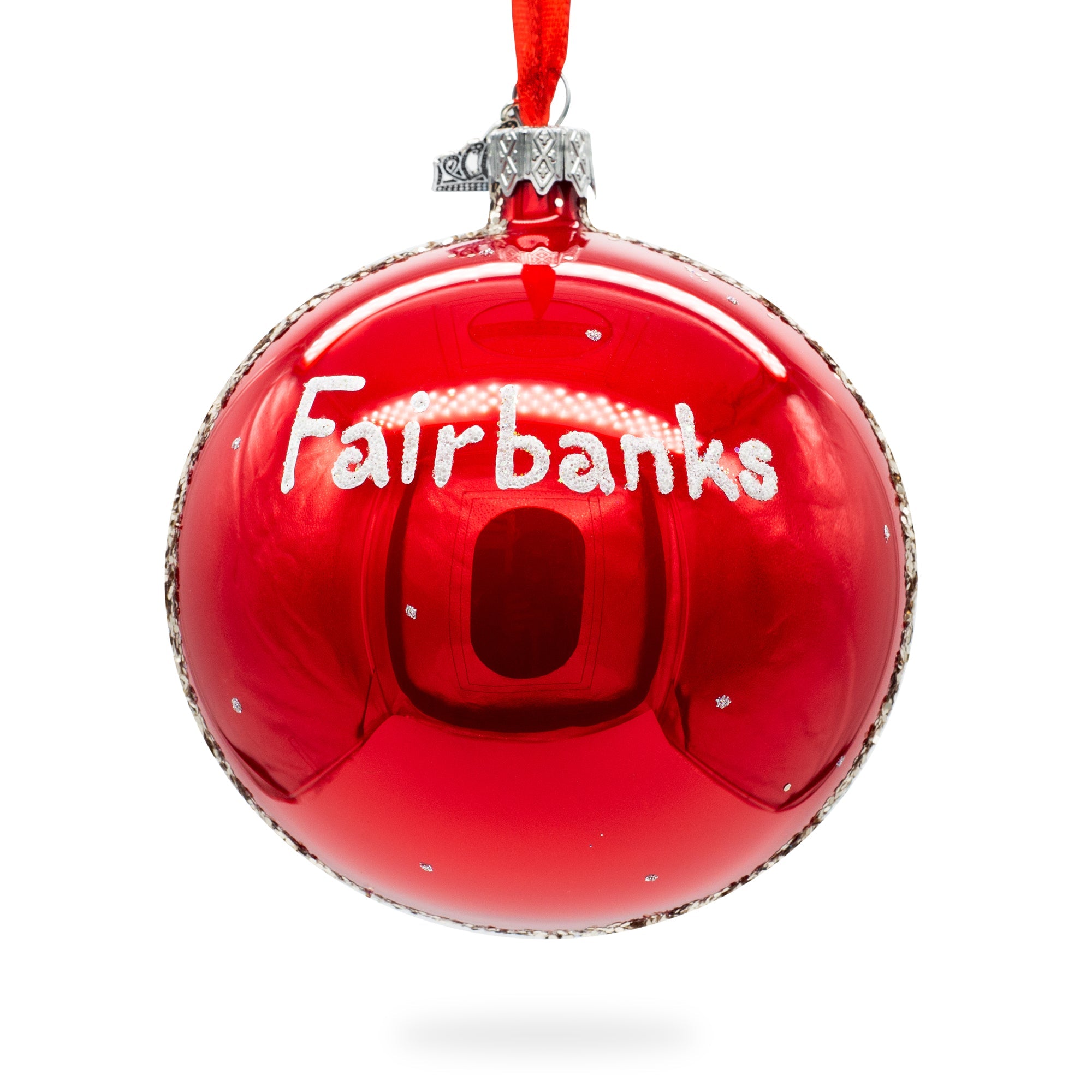 University Of Alaska Museum Of The North, Fairbanks, Alaska, Usa Glass Ball Christmas Ornament 4 Inches