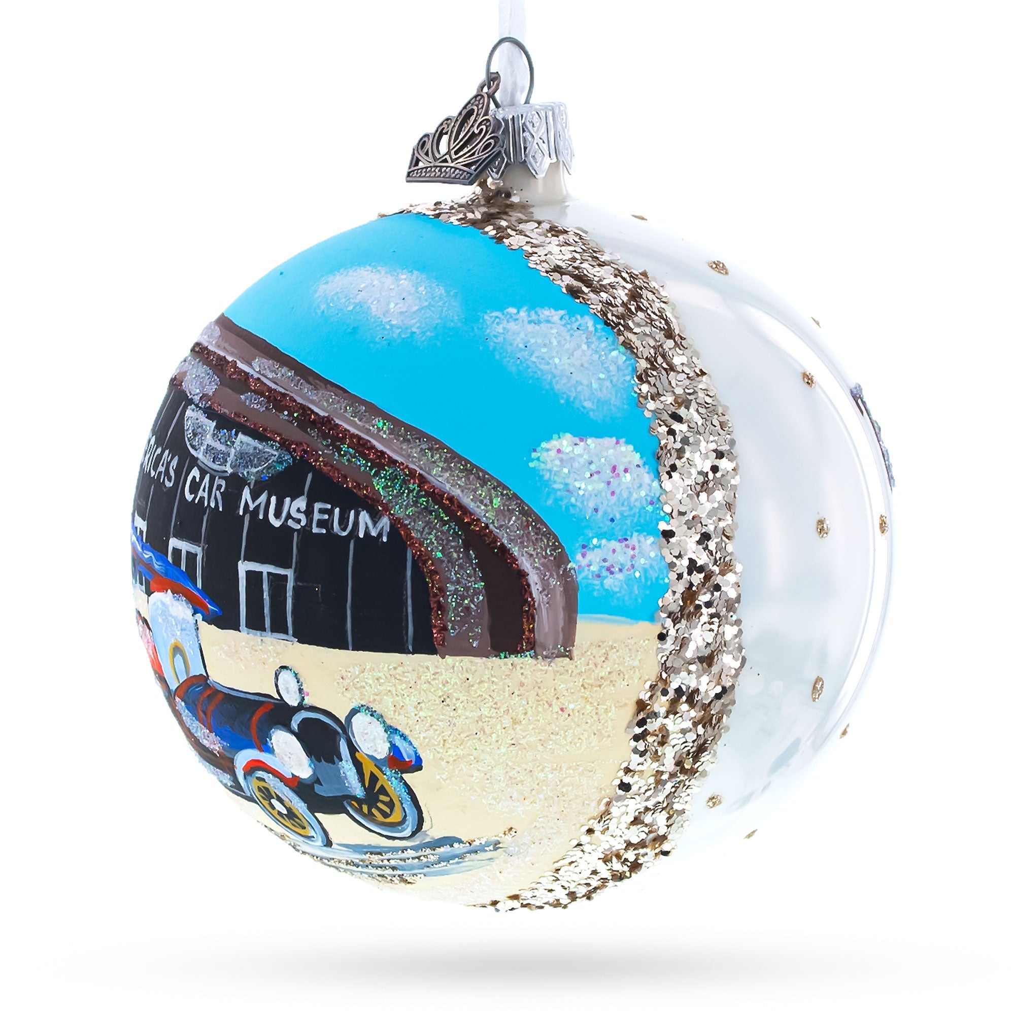 Lemay - America's Car Museum, Tacoma, Washington, Usa Glass Ball Christmas Ornament 4 Inches