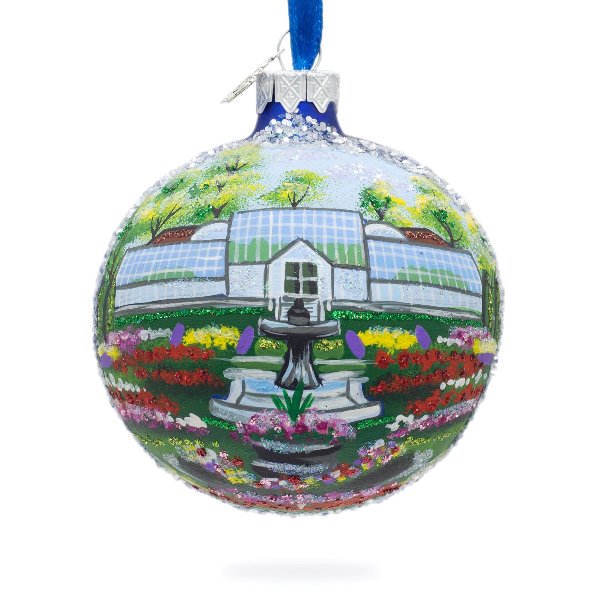 Manito Park, Spokane, Washington, Usa Glass Ball Christmas Ornament 3.25 Inches