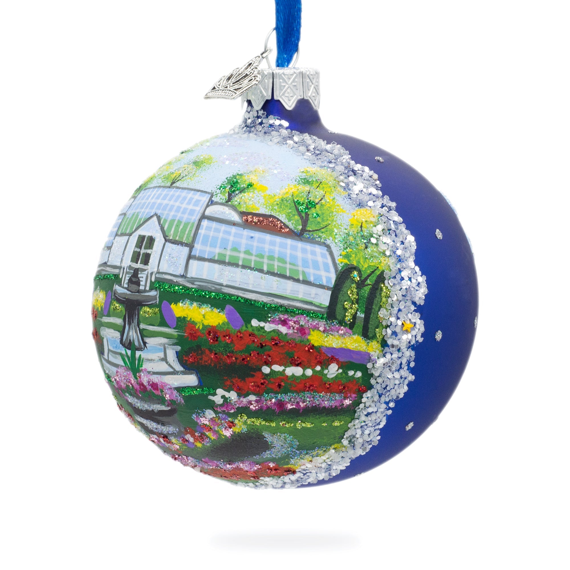 Manito Park, Spokane, Washington, Usa Glass Ball Christmas Ornament 3.25 Inches