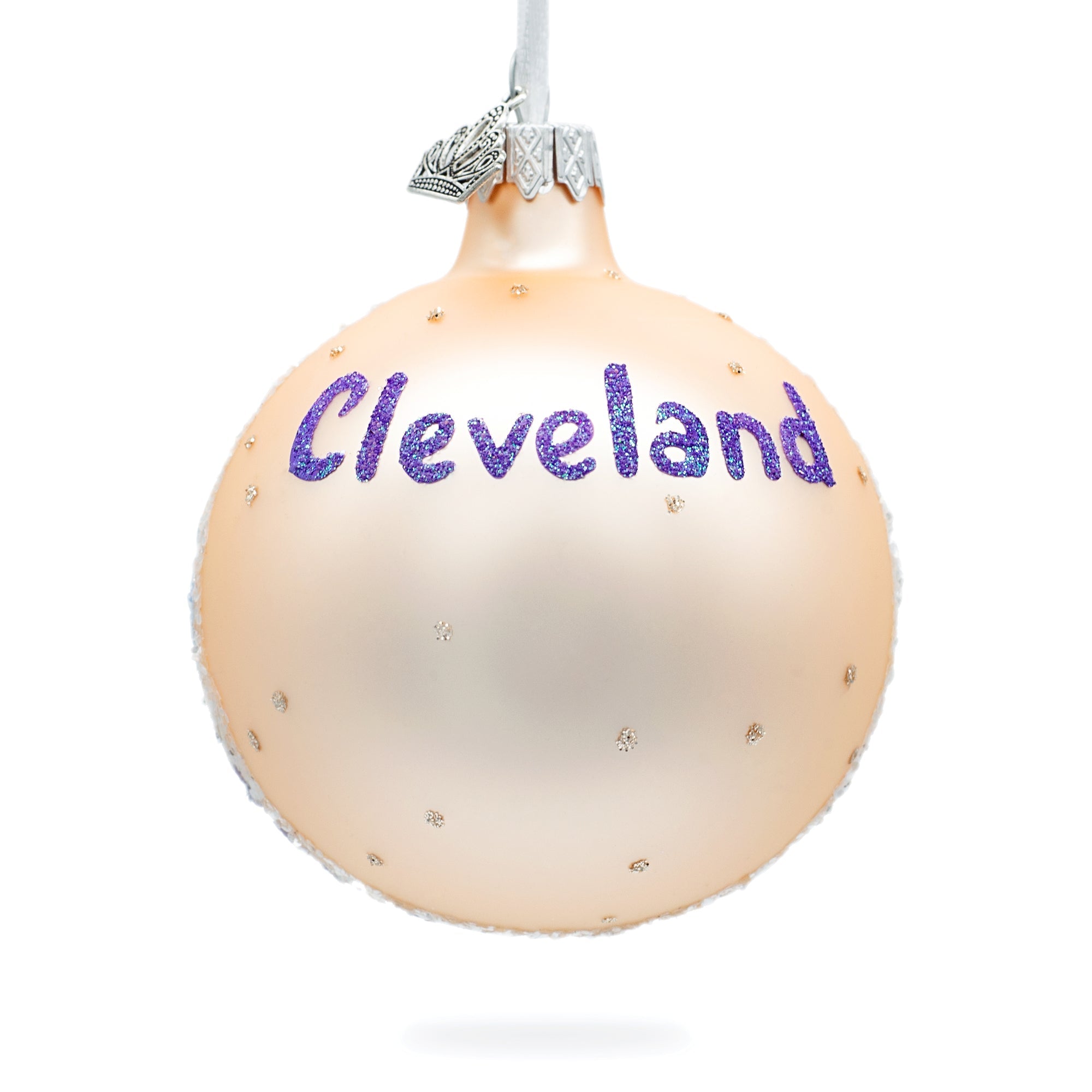 Rock & Roll Hall Of Fame, Cleveland, Ohio, Usa Glass Ball Christmas Ornament 3.25 Inches