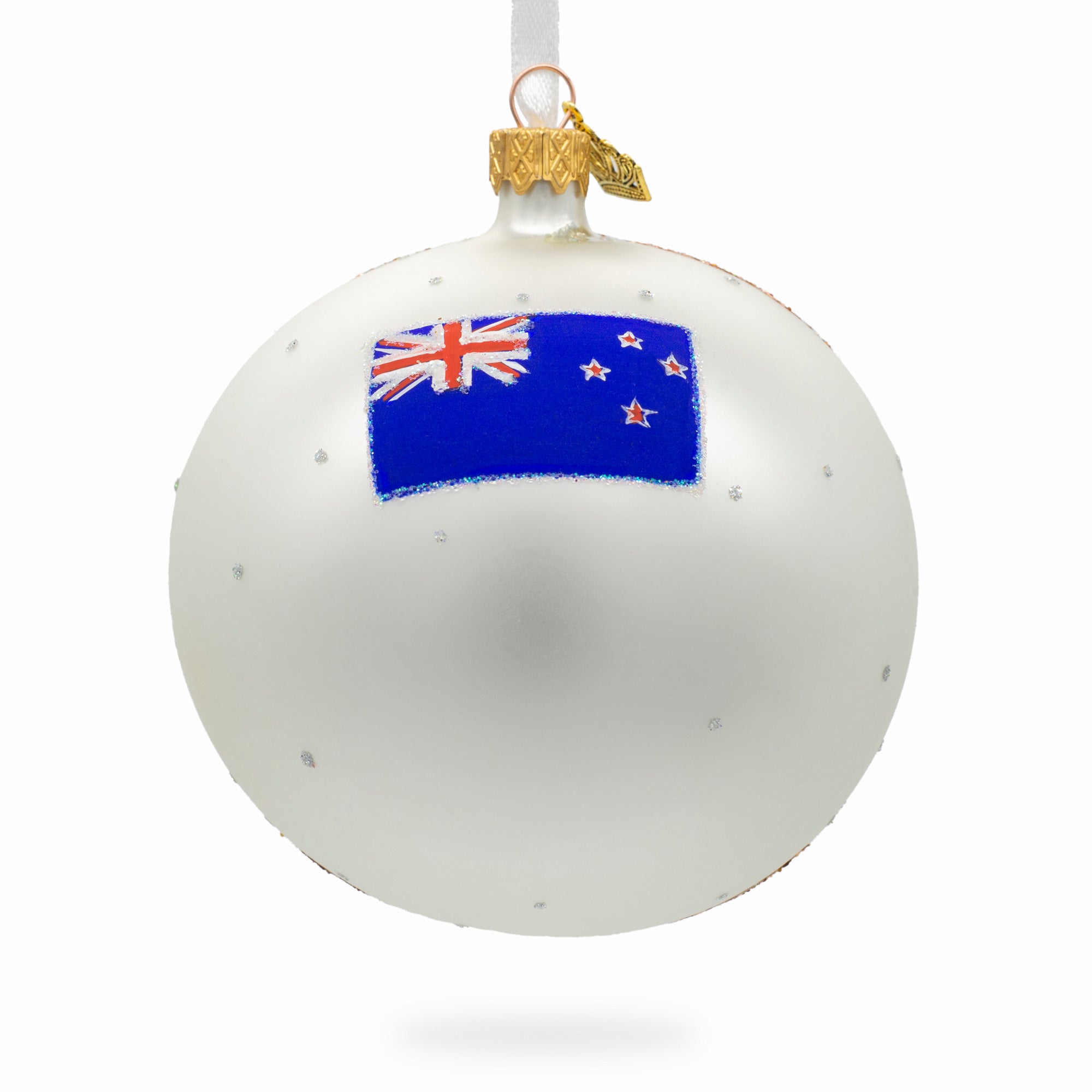 Sky Tower, Auckland, New Zealand Glass Ball Christmas Ornament 4 Inches