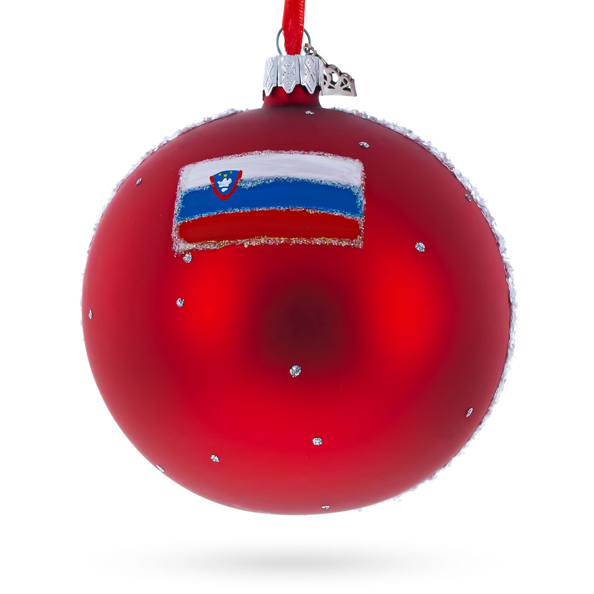 Lake Bled, Bled, Slovenia Glass Ball Christmas Ornament 4 Inches