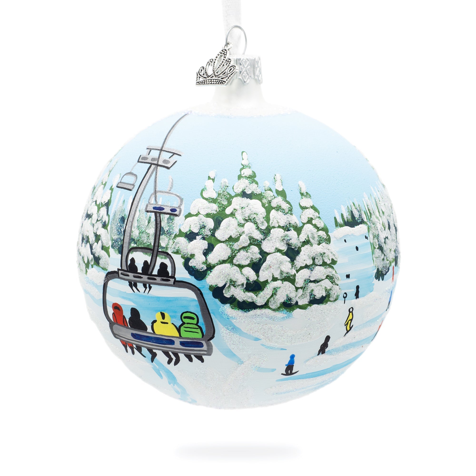 Keystone Ski Resort, Colorado, Usa Glass Ball Christmas Ornament 4 Inches