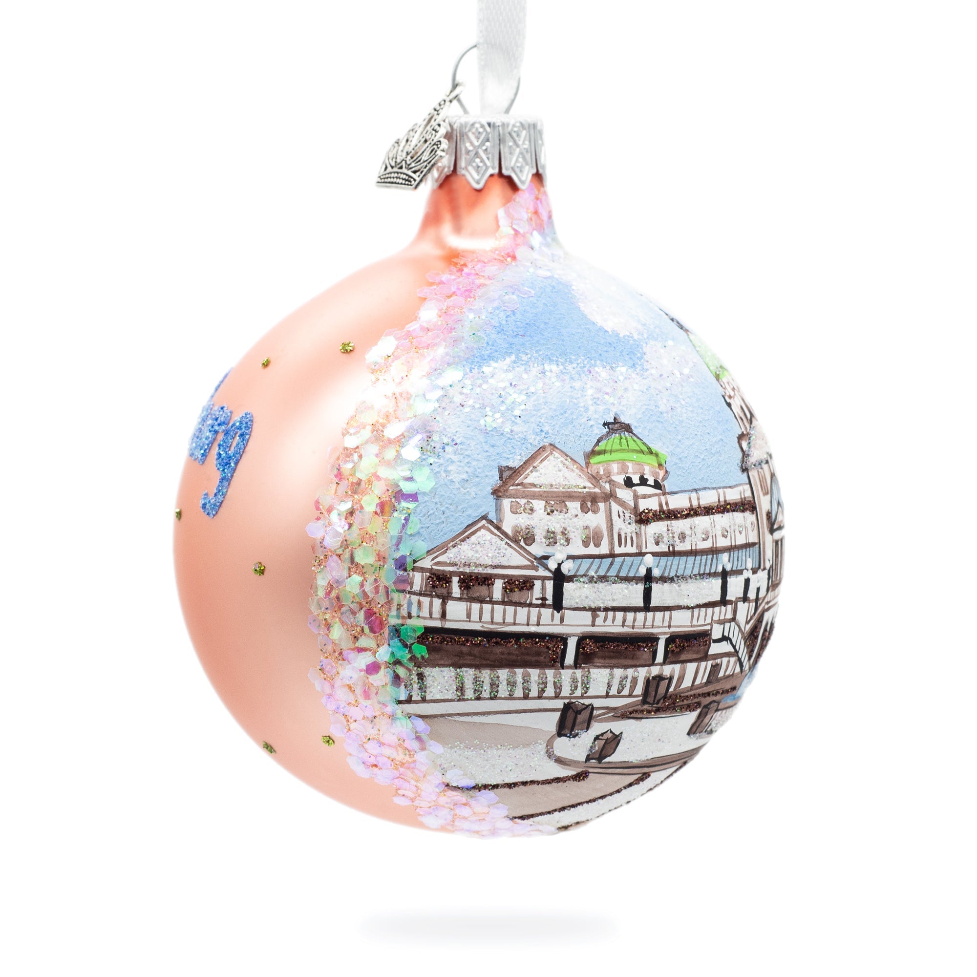 Pennsylvania State Capitol, Harrisburg, Pennsylvania, Usa Glass Ball Christmas Ornament 3.25 Inches