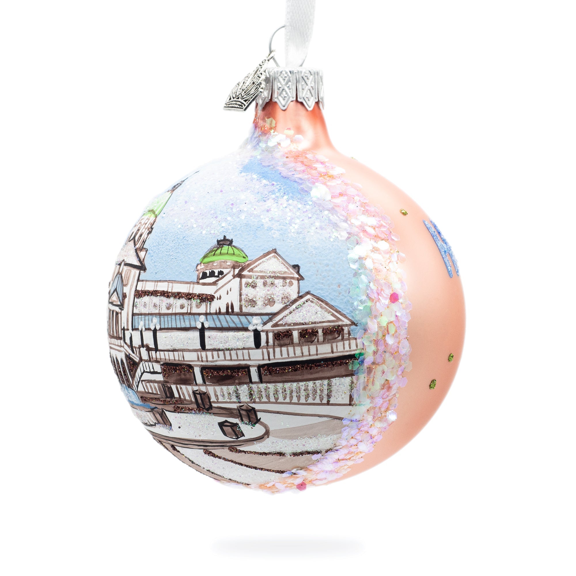 Pennsylvania State Capitol, Harrisburg, Pennsylvania, Usa Glass Ball Christmas Ornament 3.25 Inches