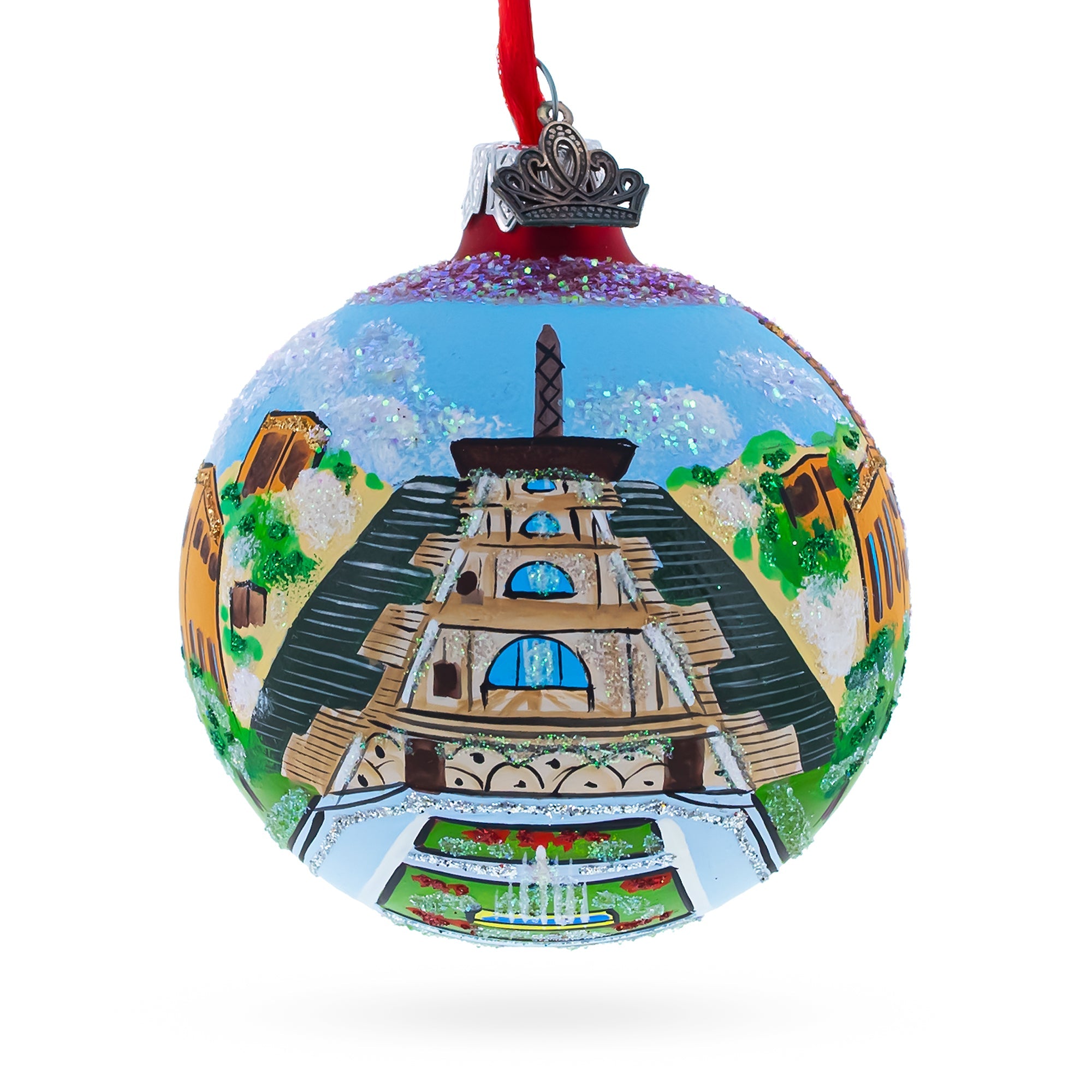 Cafesjian Center For The Arts, Yerevan, Armenia Glass Ball Christmas Ornament 3.25 Inches