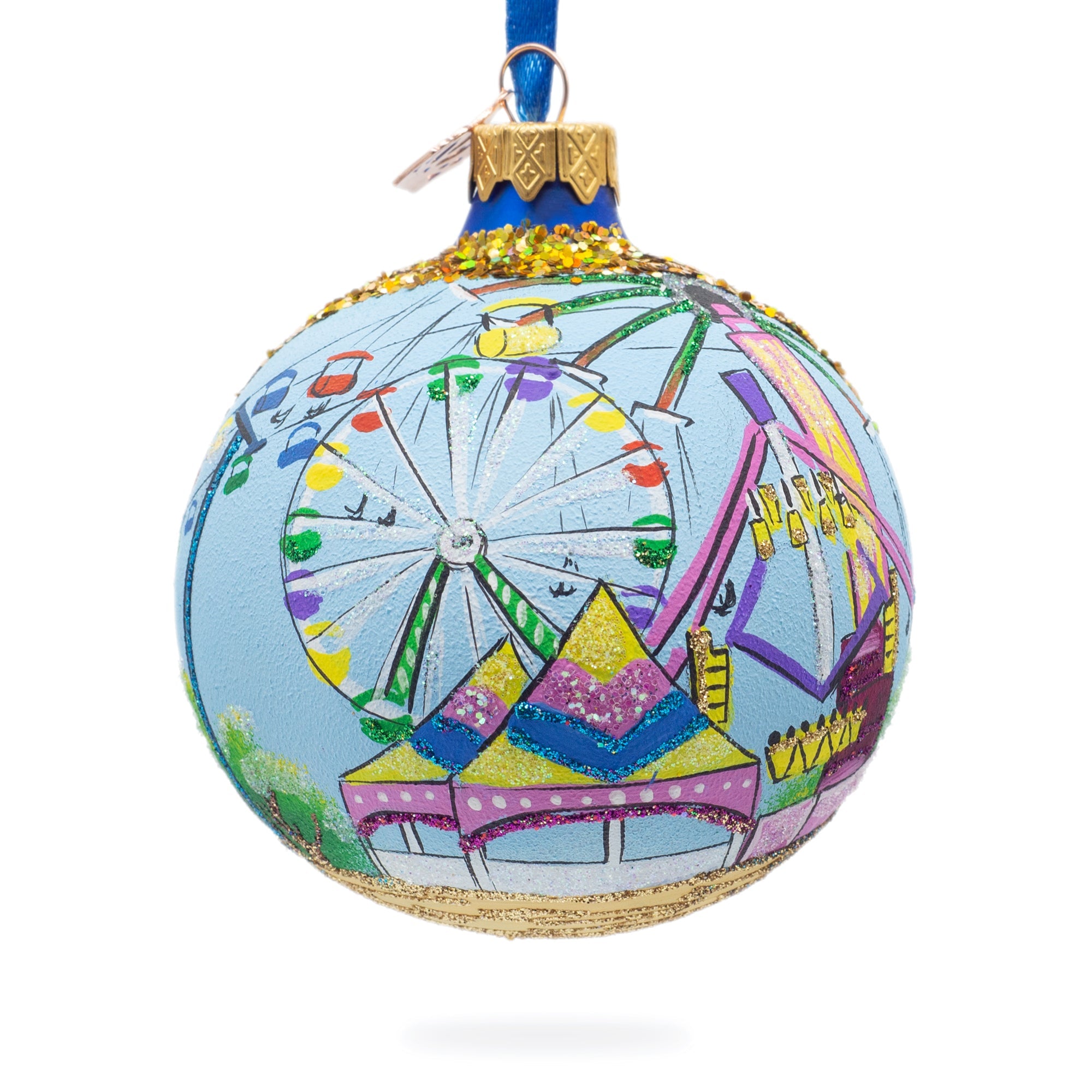 State Fair, St Paul, Minnesota, Usa Glass Ball Christmas Ornament 3.25 Inches