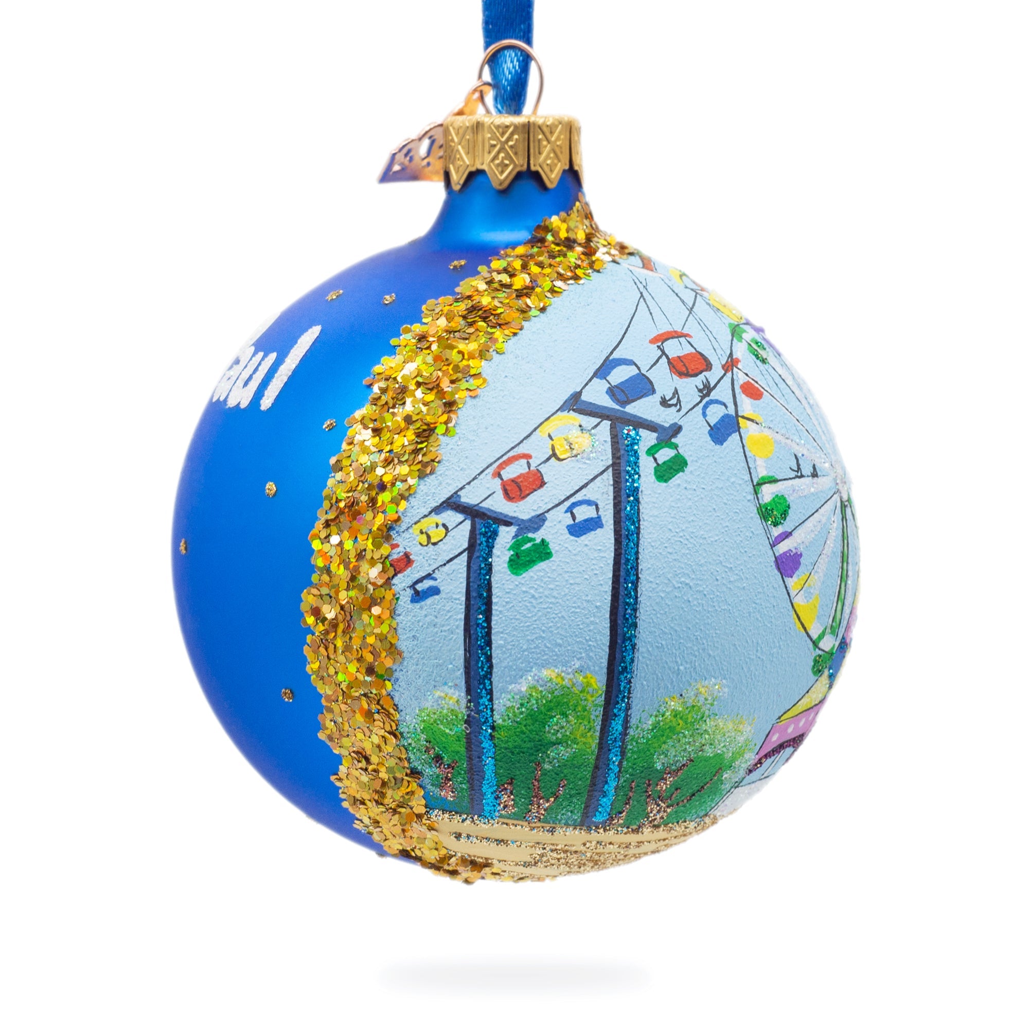 State Fair, St Paul, Minnesota, Usa Glass Ball Christmas Ornament 3.25 Inches