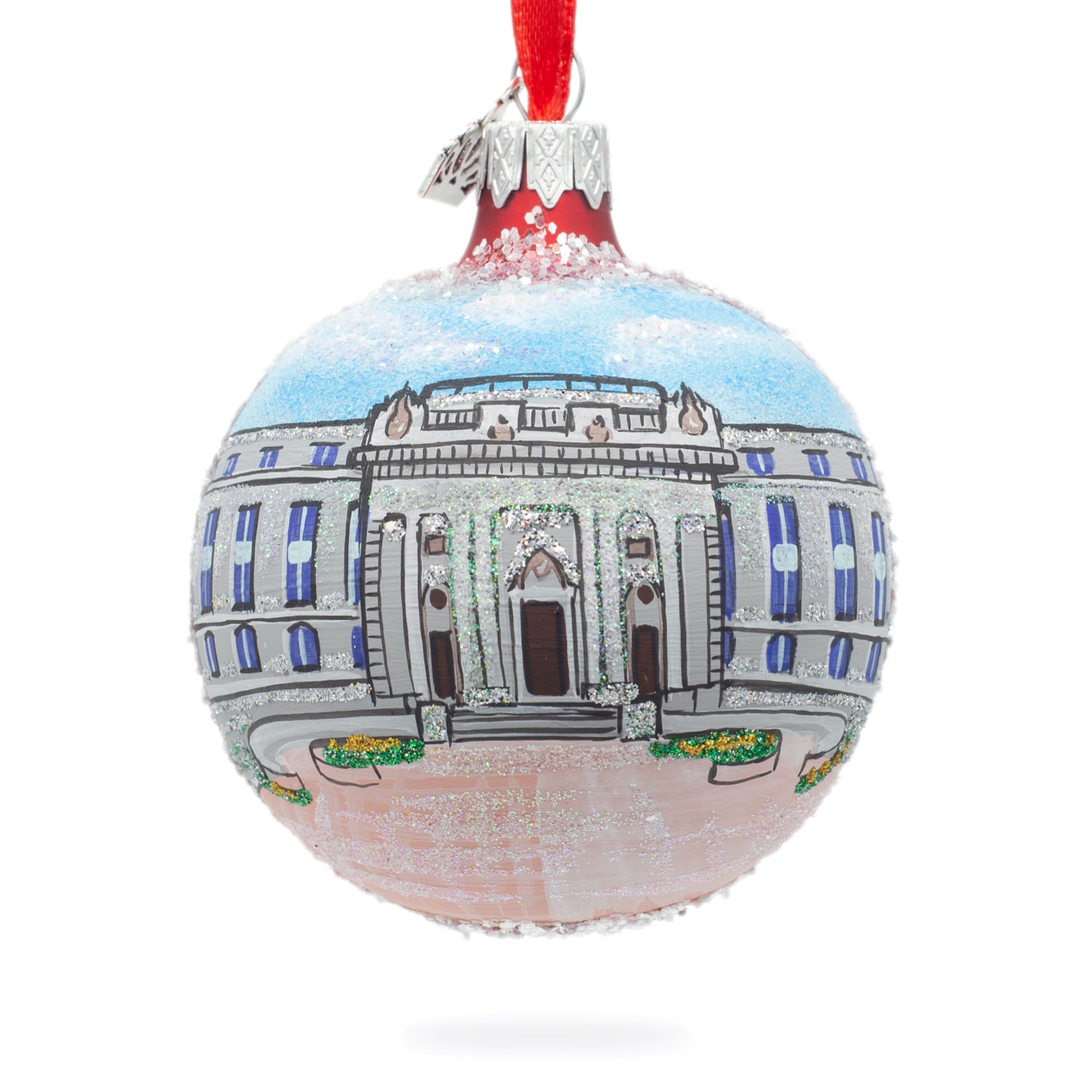 U.s. Naval Academy, Annapolis, Maryland, Usa Glass Ball Christmas Ornament 3.25 Inches