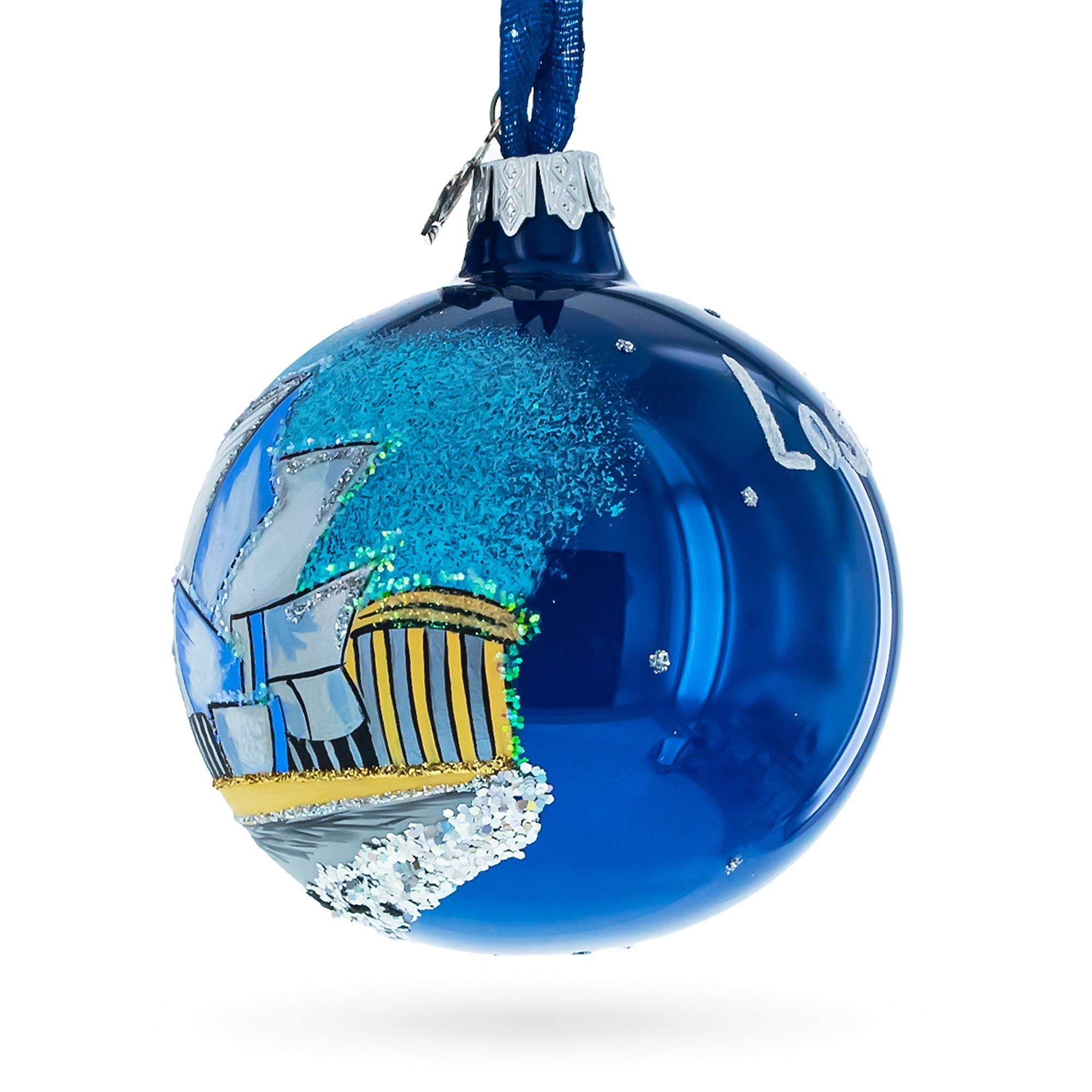 Concert Hall Los Angeles, California Glass Ball Christmas Ornament 3.25 Inches