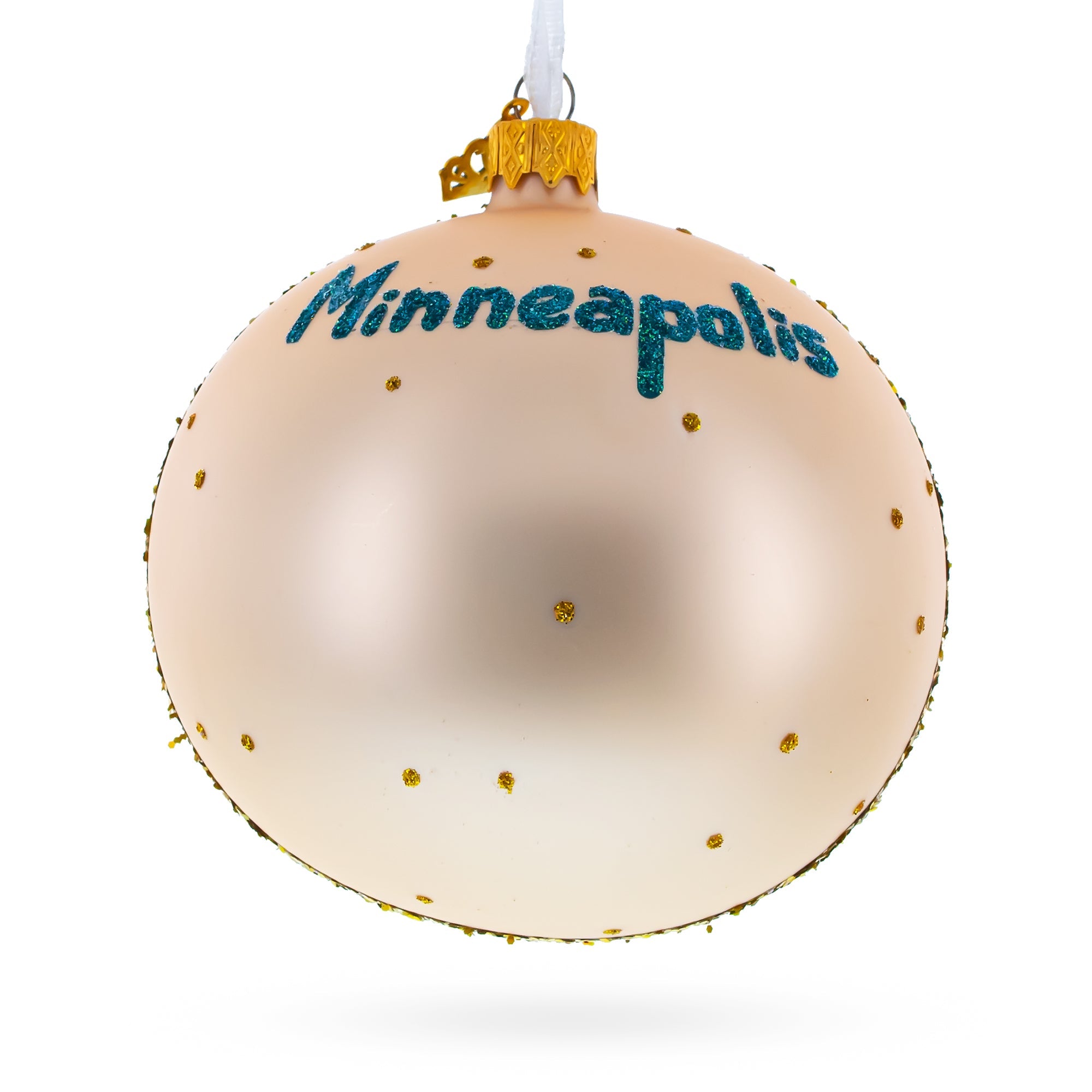 Minneapolis Institute Of Art, Minneapolis, Minnesota Glass Ball Christmas Ornament 4 Inches