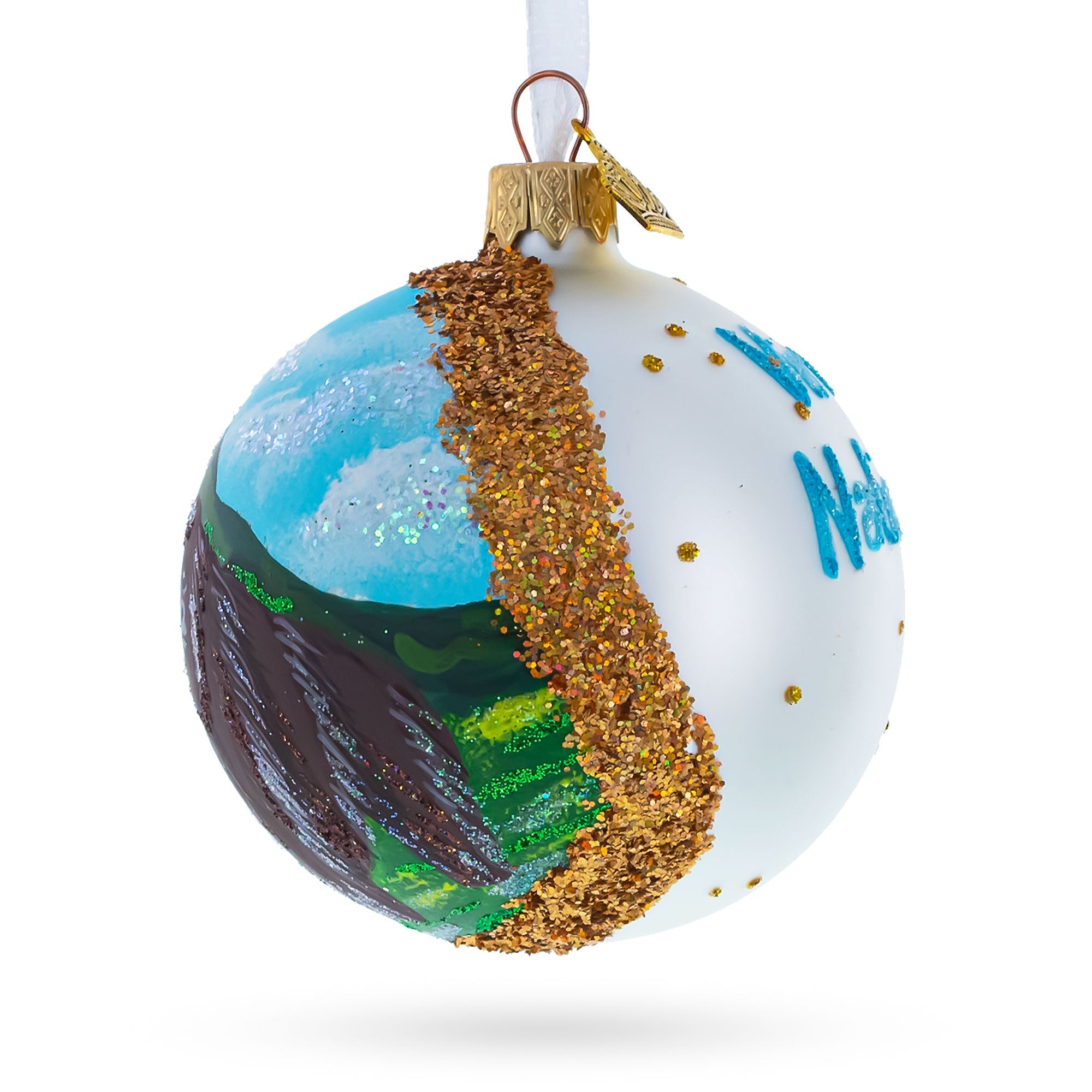 Virunga National Park, Congo Glass Ball Christmas Ornament