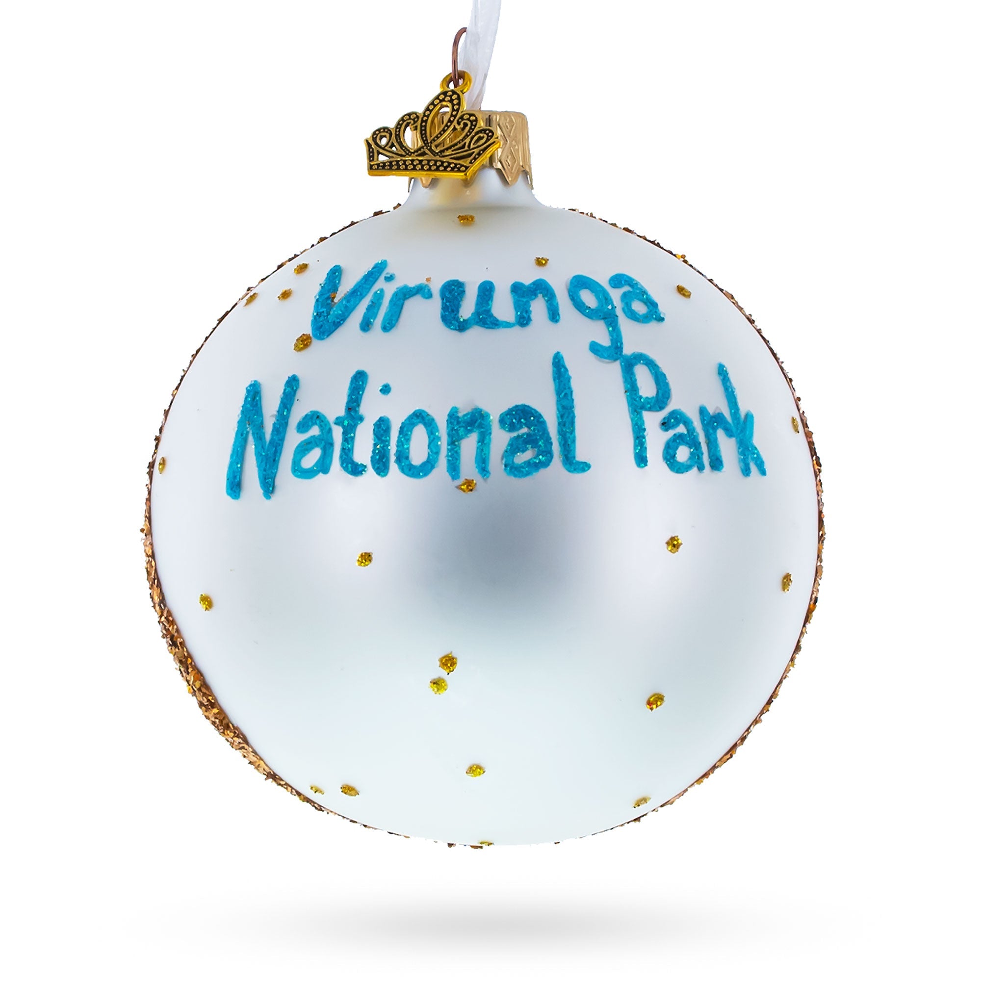 Virunga National Park, Congo Glass Ball Christmas Ornament