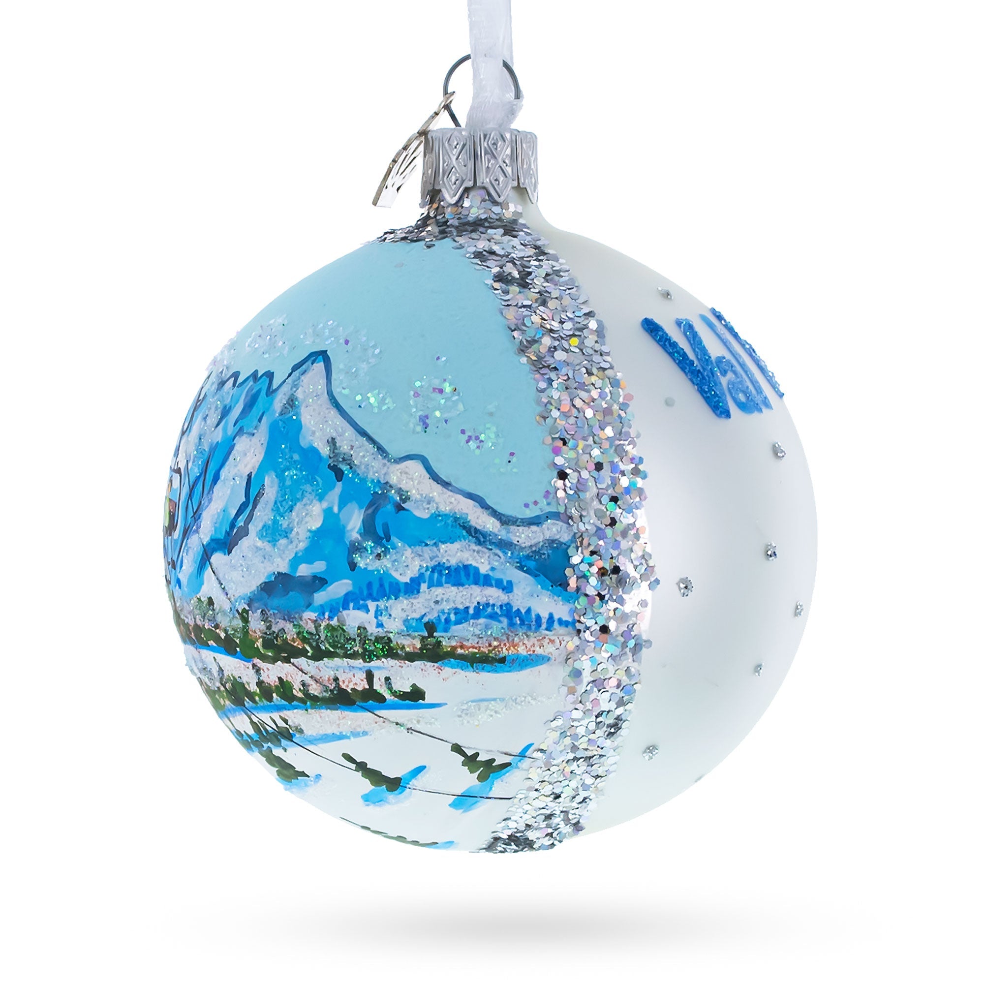 Val Gardena Dolomiti Super Ski, Italy Glass Ball Christmas Ornament