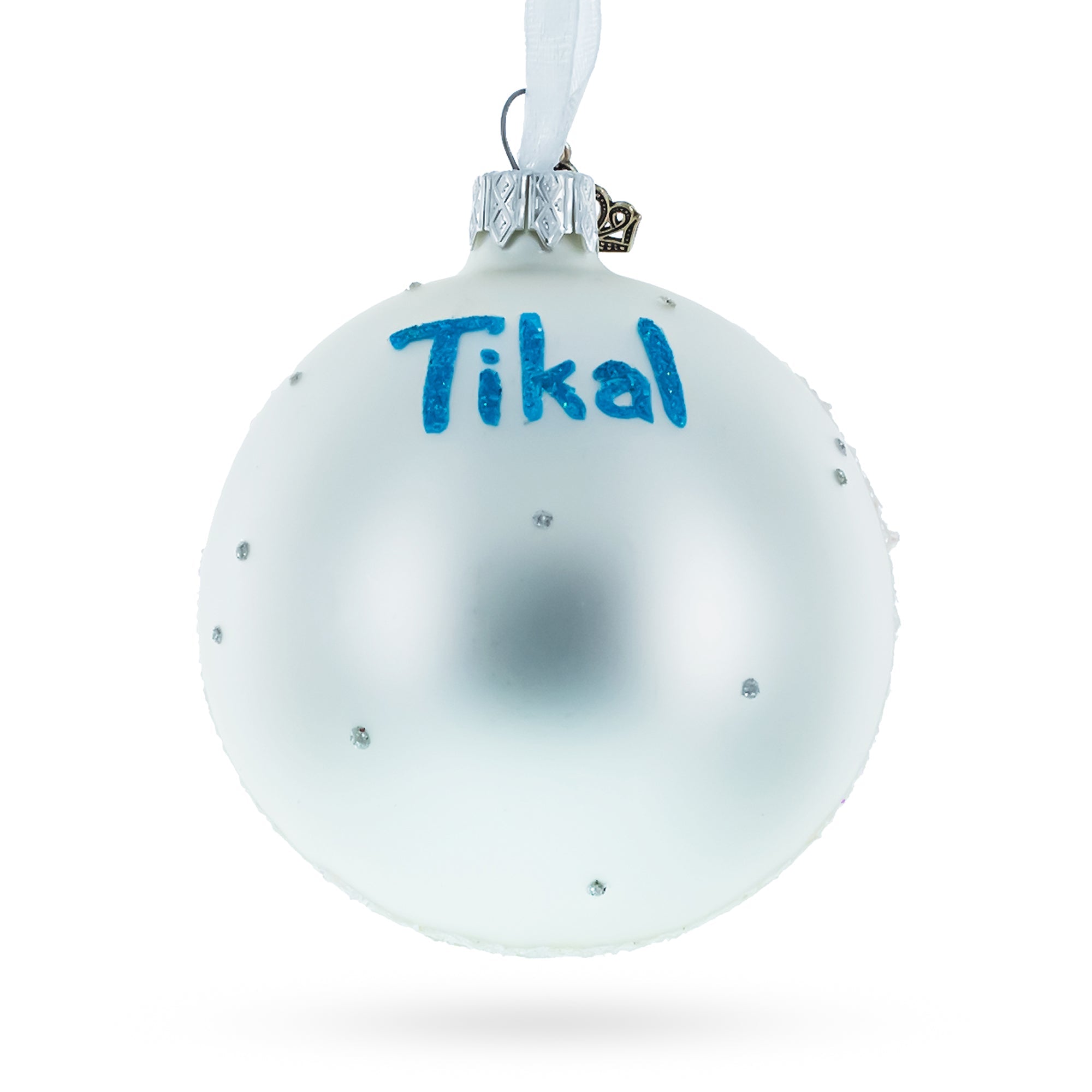 Tikal, Guatemala Glass Ball Christmas Ornament 3.25 Inches