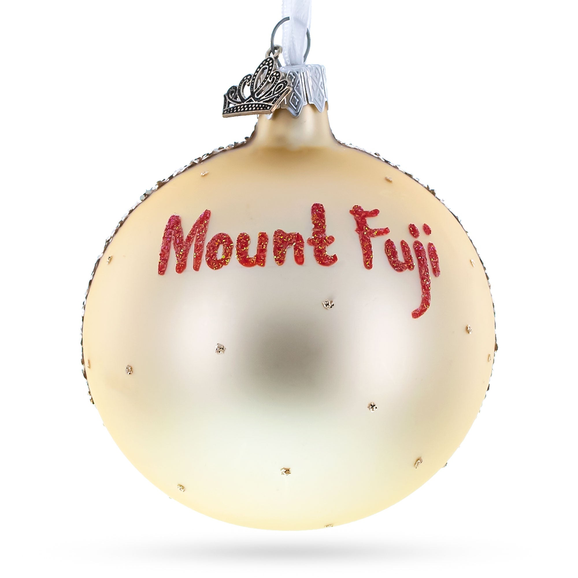 Mount Fuji, Japan Glass Ball Christmas Ornament 3.25 Inches