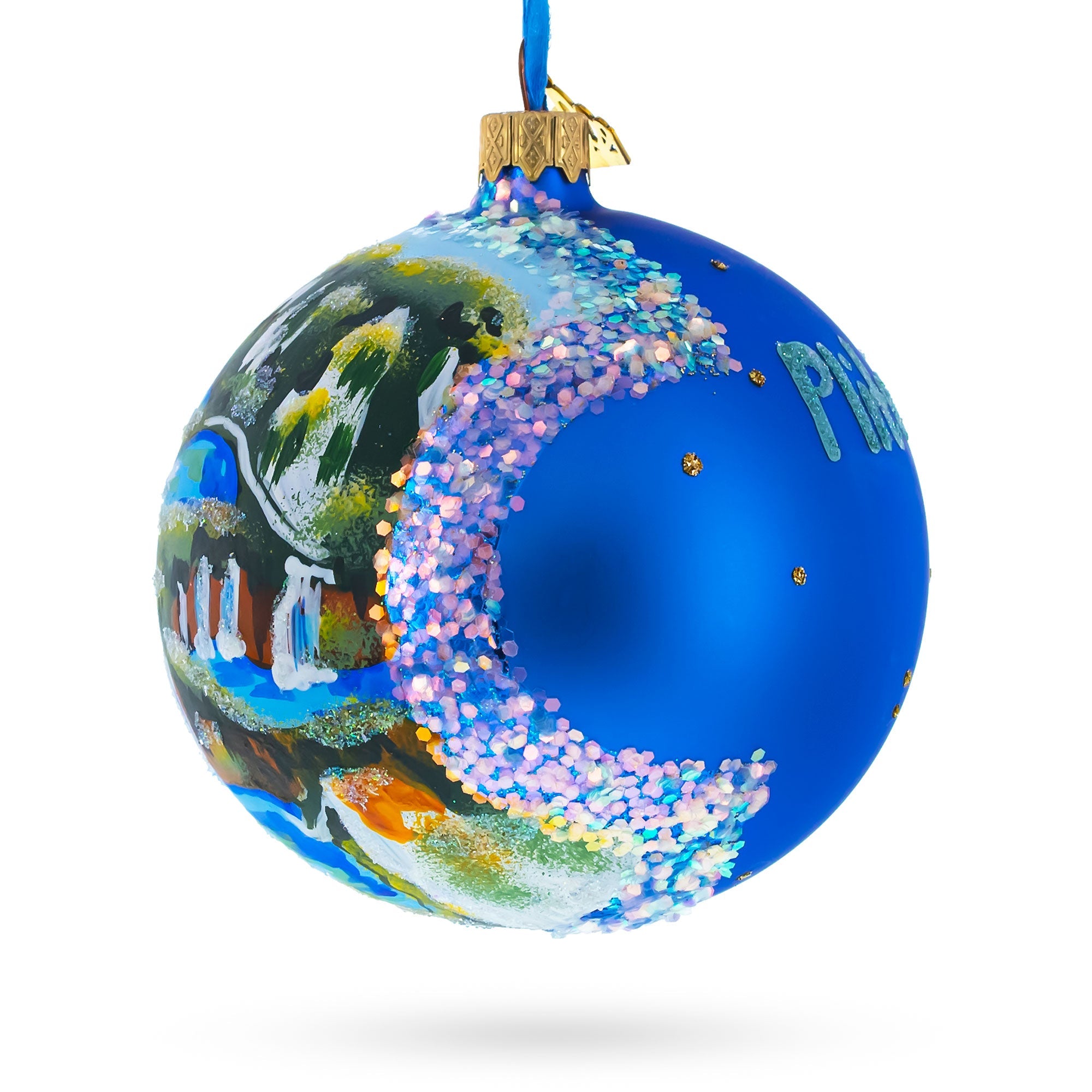 Plitvice Lakes National Park, Croatia Glass Ball Christmas Ornament