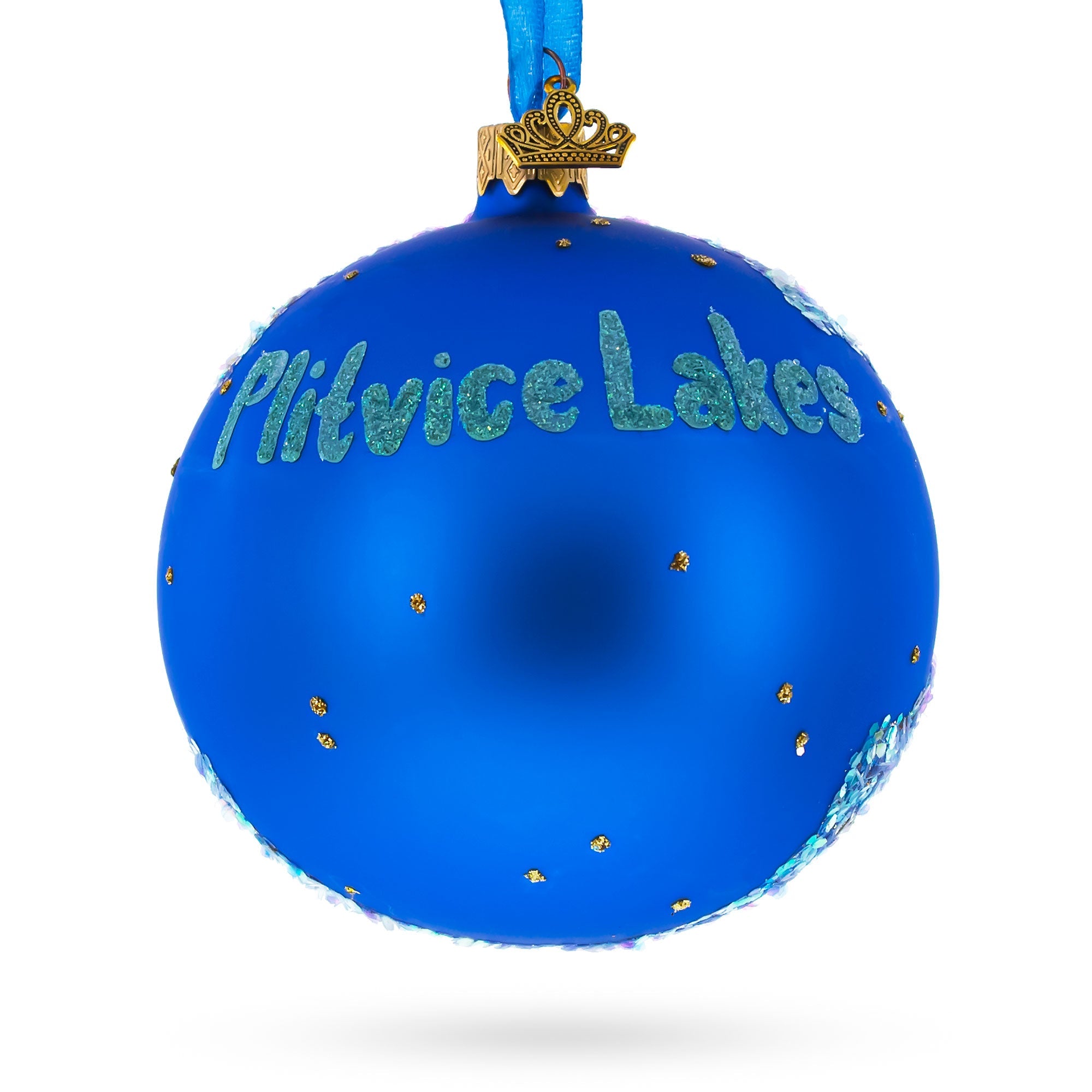 Plitvice Lakes National Park, Croatia Glass Ball Christmas Ornament