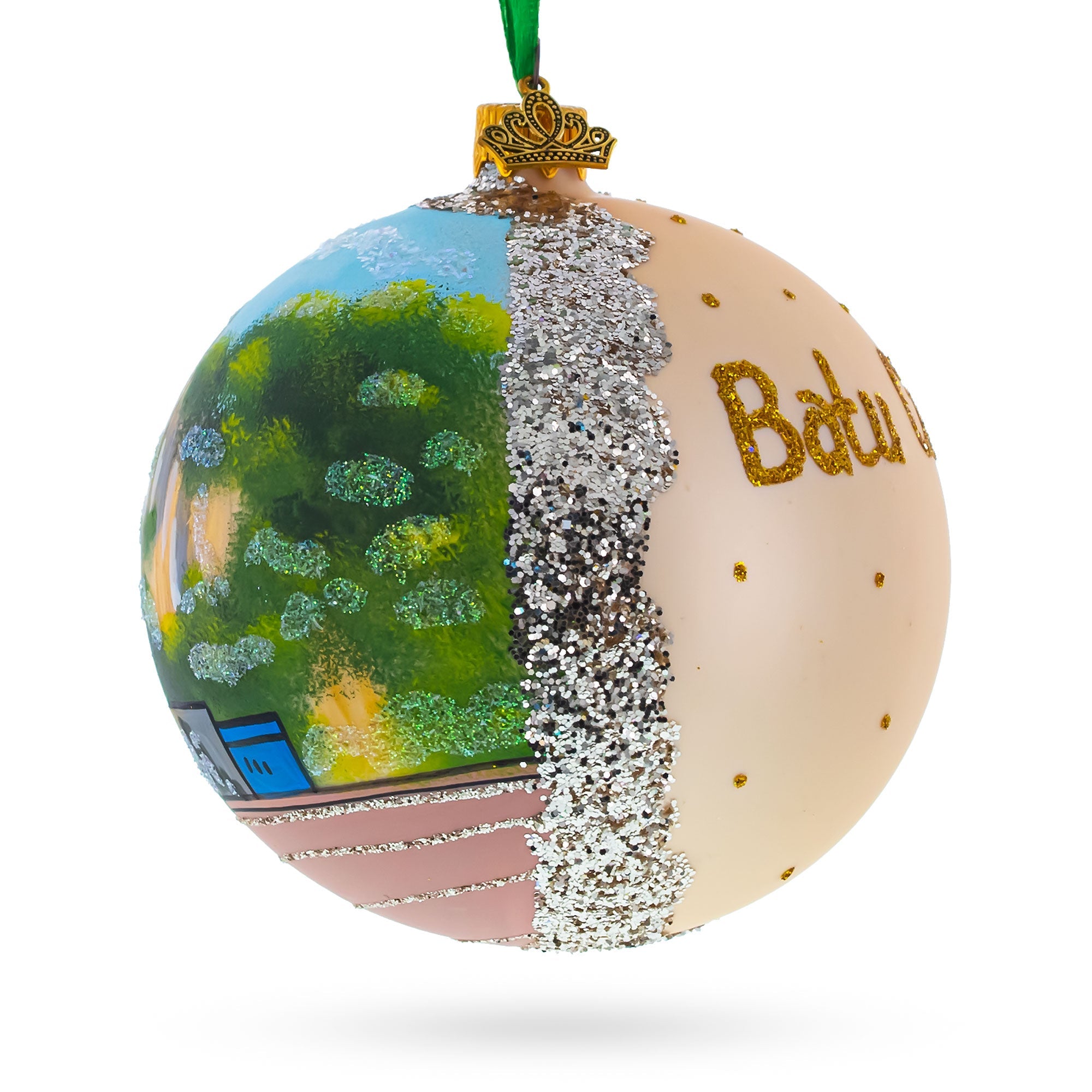 Batu Caves, Malaysia Glass Ball Christmas Ornament