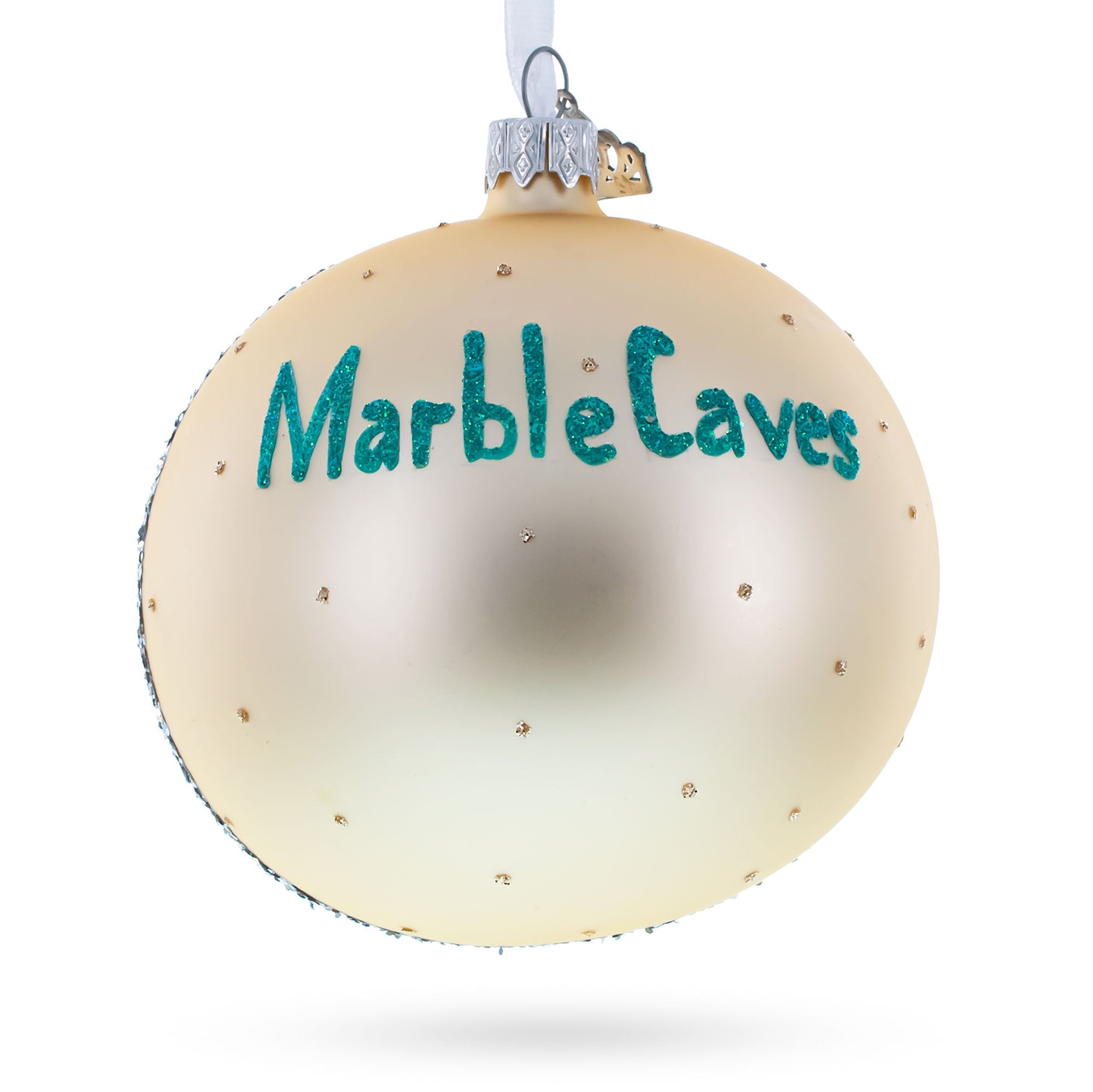 Marble Caves, Argentina Glass Ball Christmas Ornament