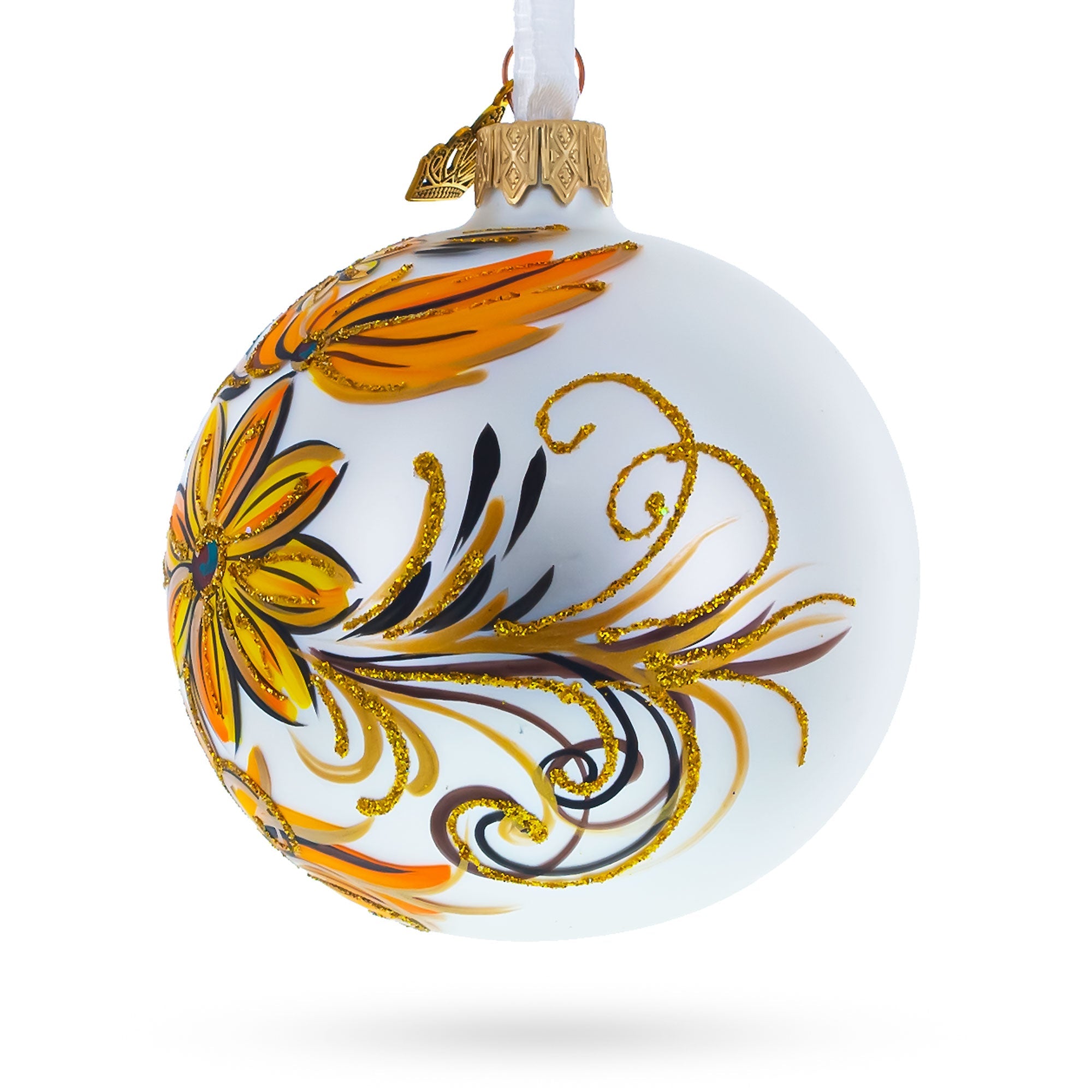 Coneflowers Glass Ball Ornament