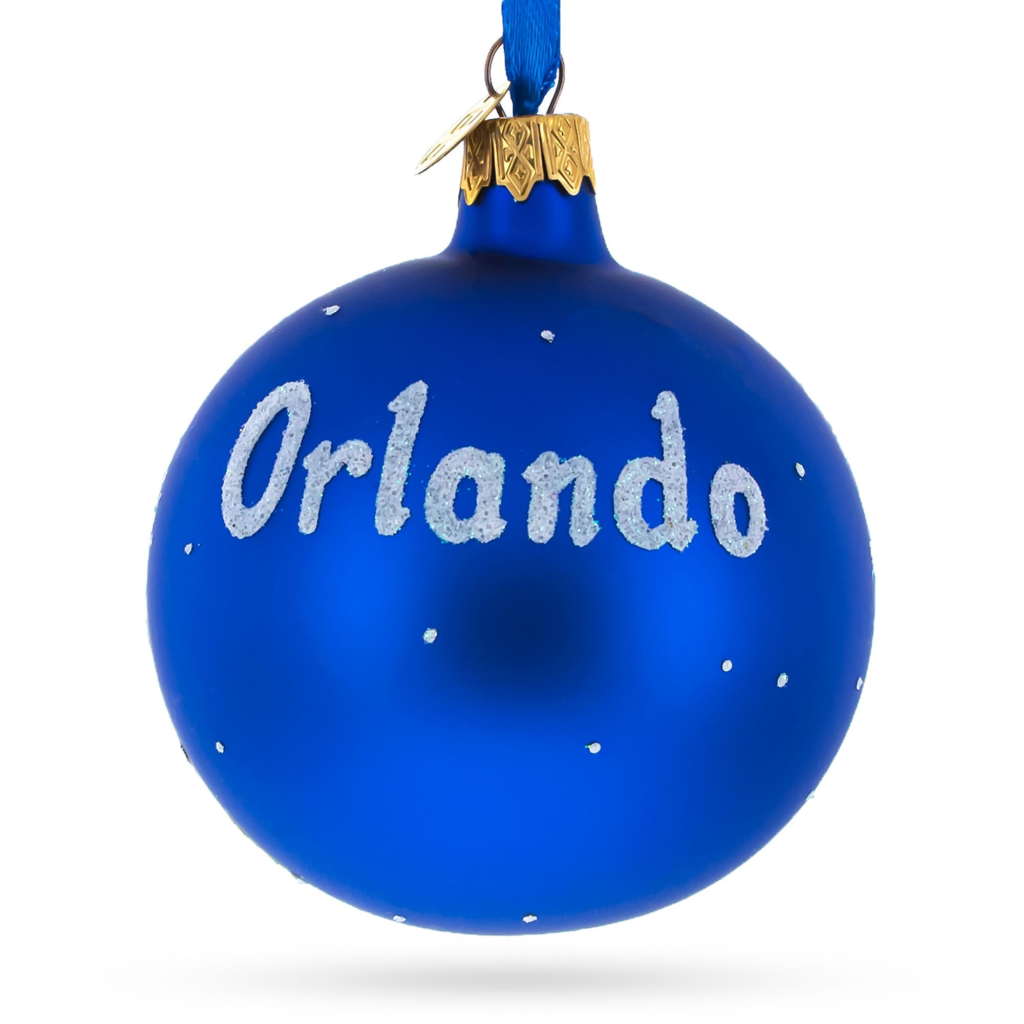 Orlando, Florida Glass Ball Christmas Ornament 3.25 Inches