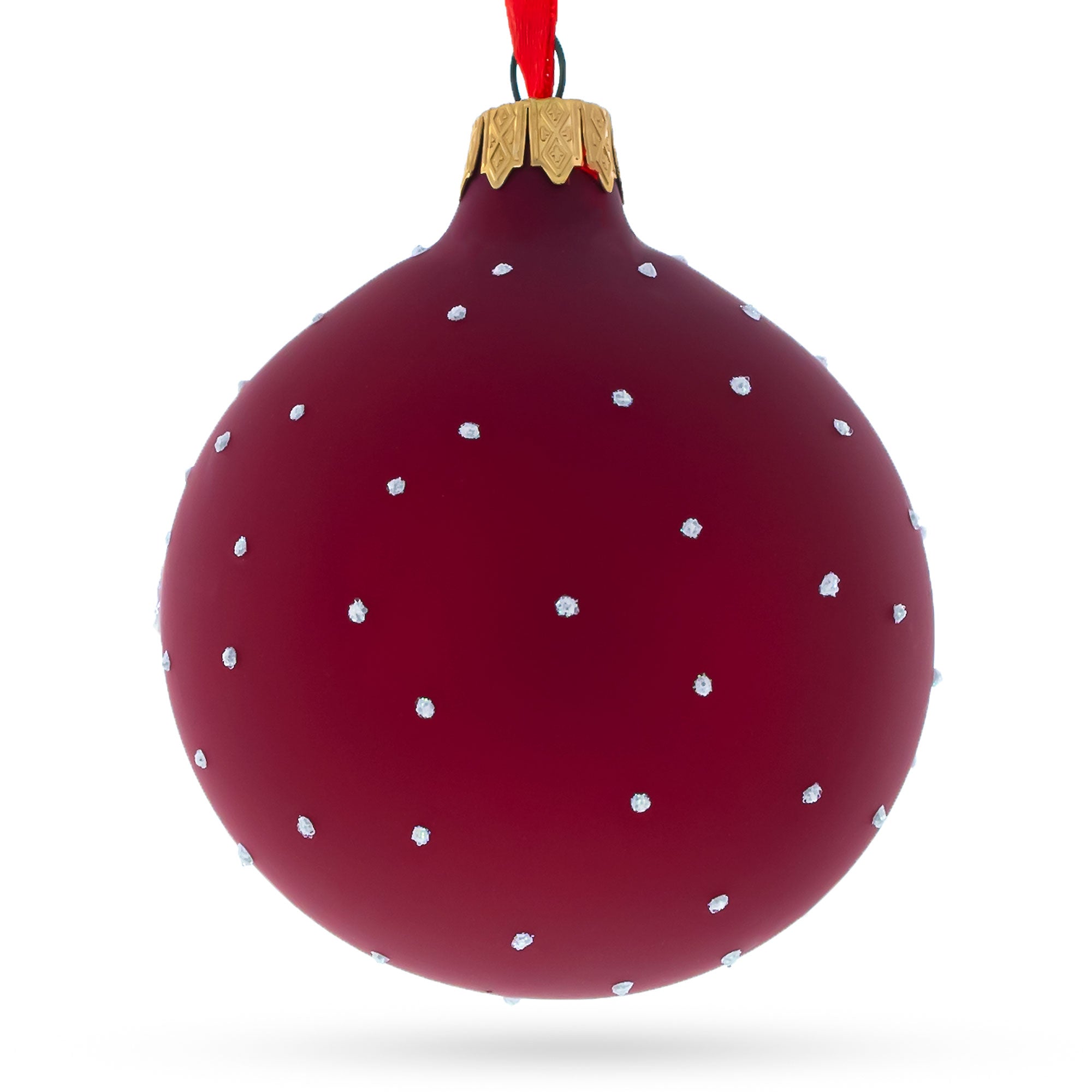 Diligent Postal Worker - Blown Glass Ball Christmas Ornament 3.25 Inches