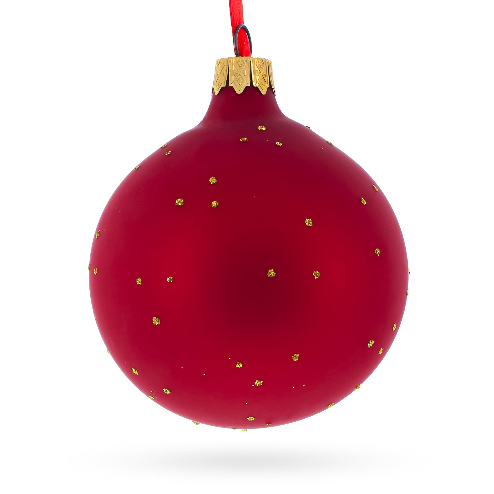 Leading With Style: Boss Blown Glass Ball Christmas Ornament 3.25 Inches