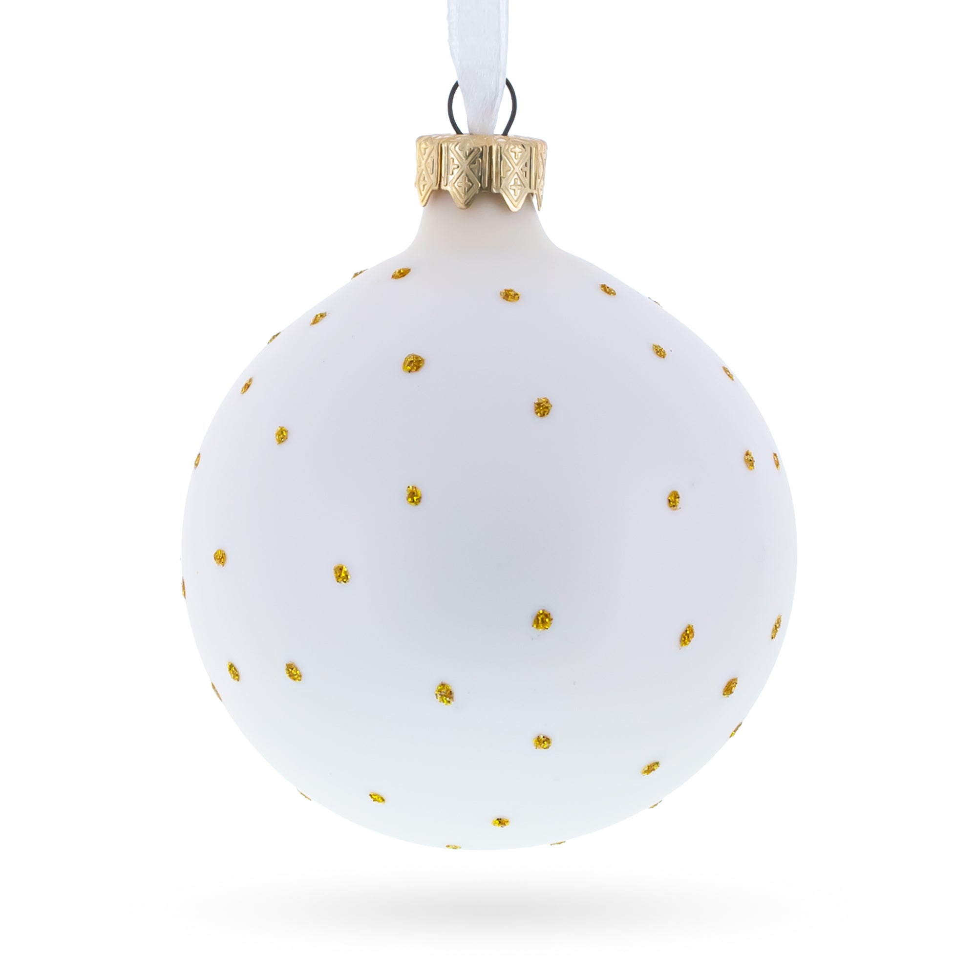 Cheerful Leader: Blown Glass Ball Boss Christmas Ornament 3.25 Inches