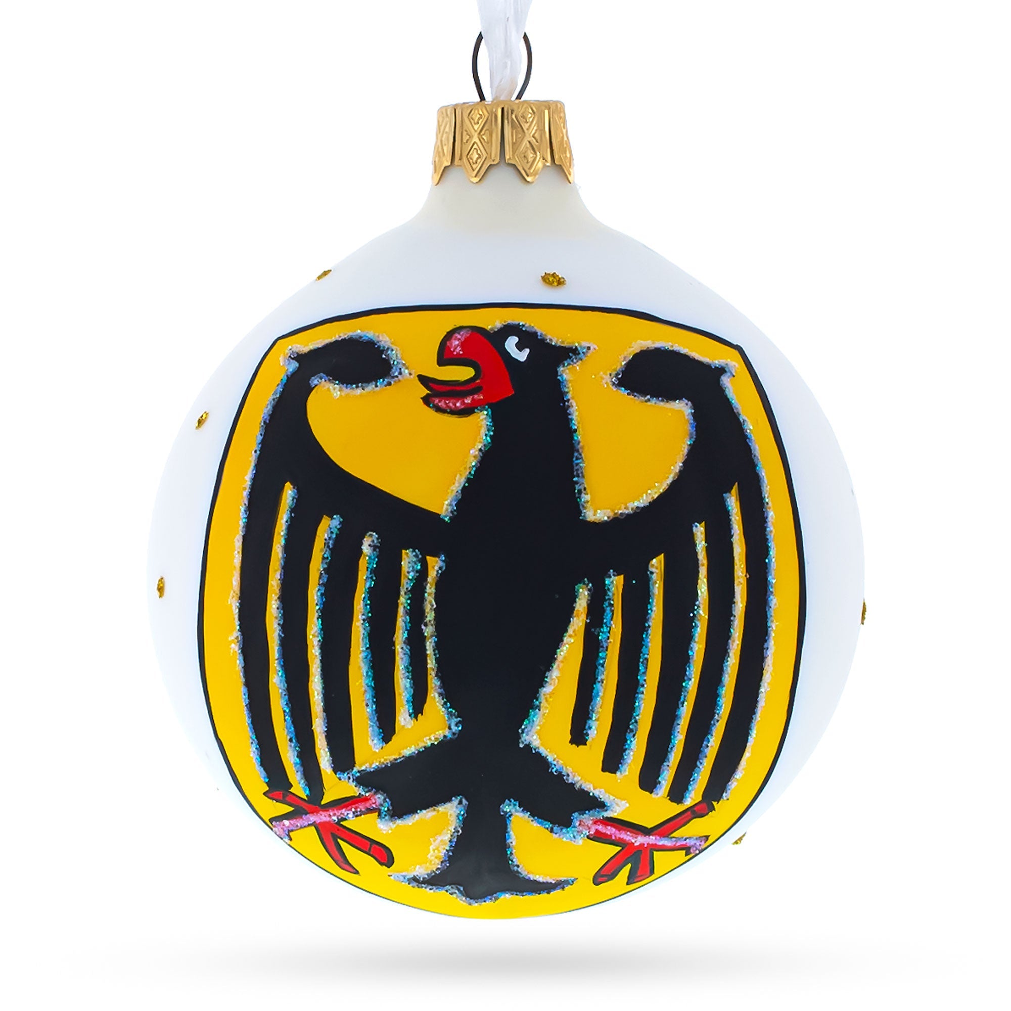 German National Emblem: Coat Of Arms Blown Glass Ball Christmas Ornament 3.25 Inches