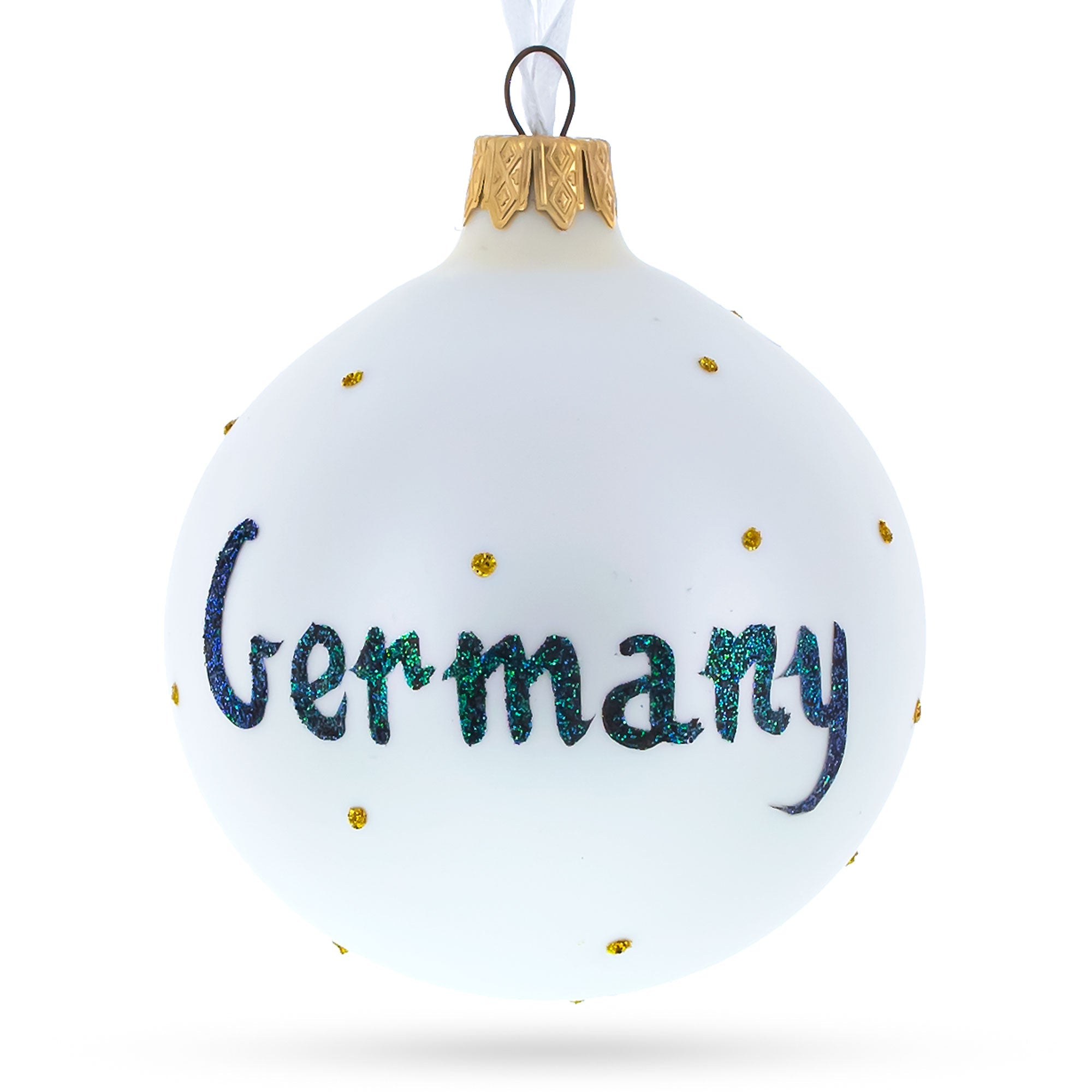 German National Emblem: Coat Of Arms Blown Glass Ball Christmas Ornament 3.25 Inches