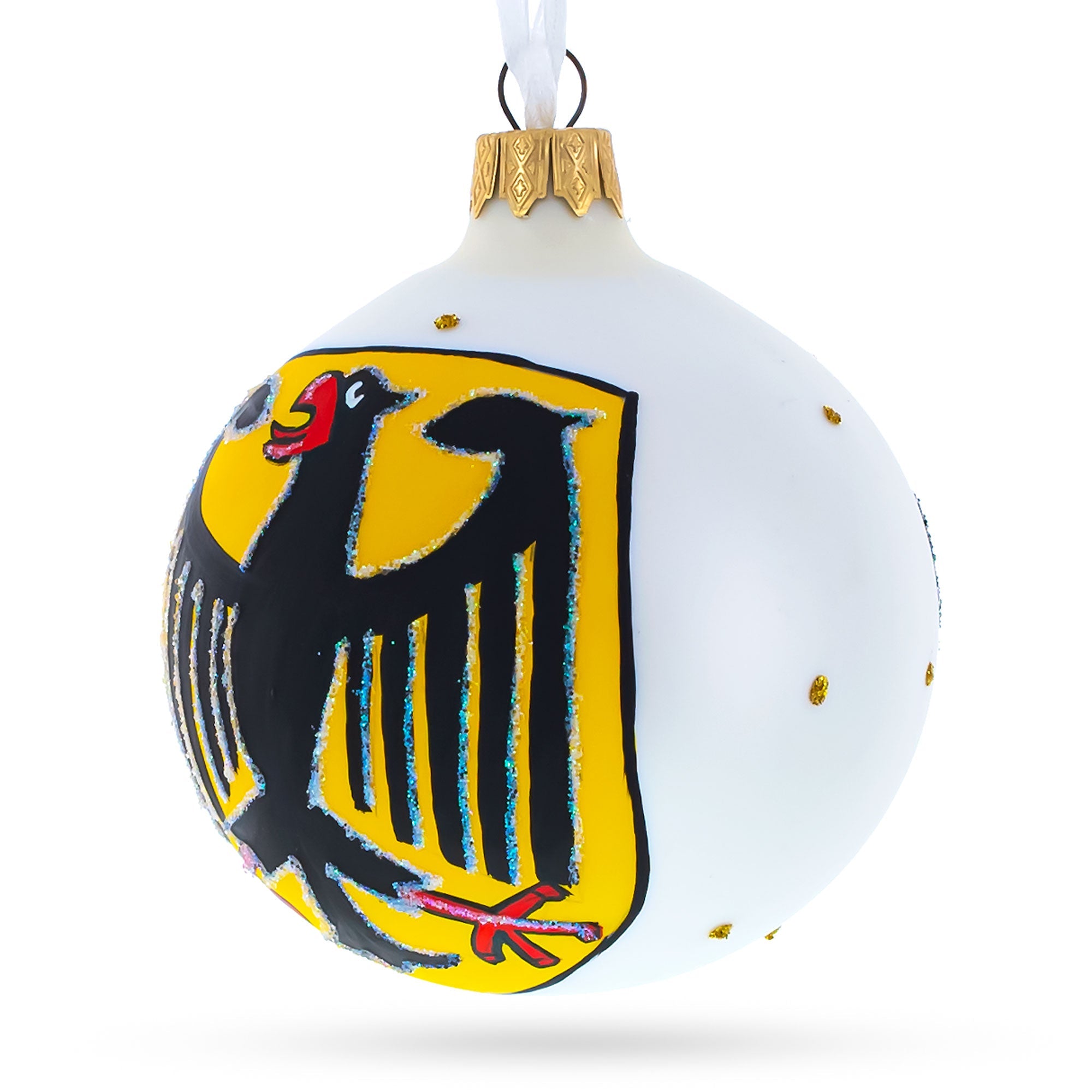 German National Emblem: Coat Of Arms Blown Glass Ball Christmas Ornament 3.25 Inches